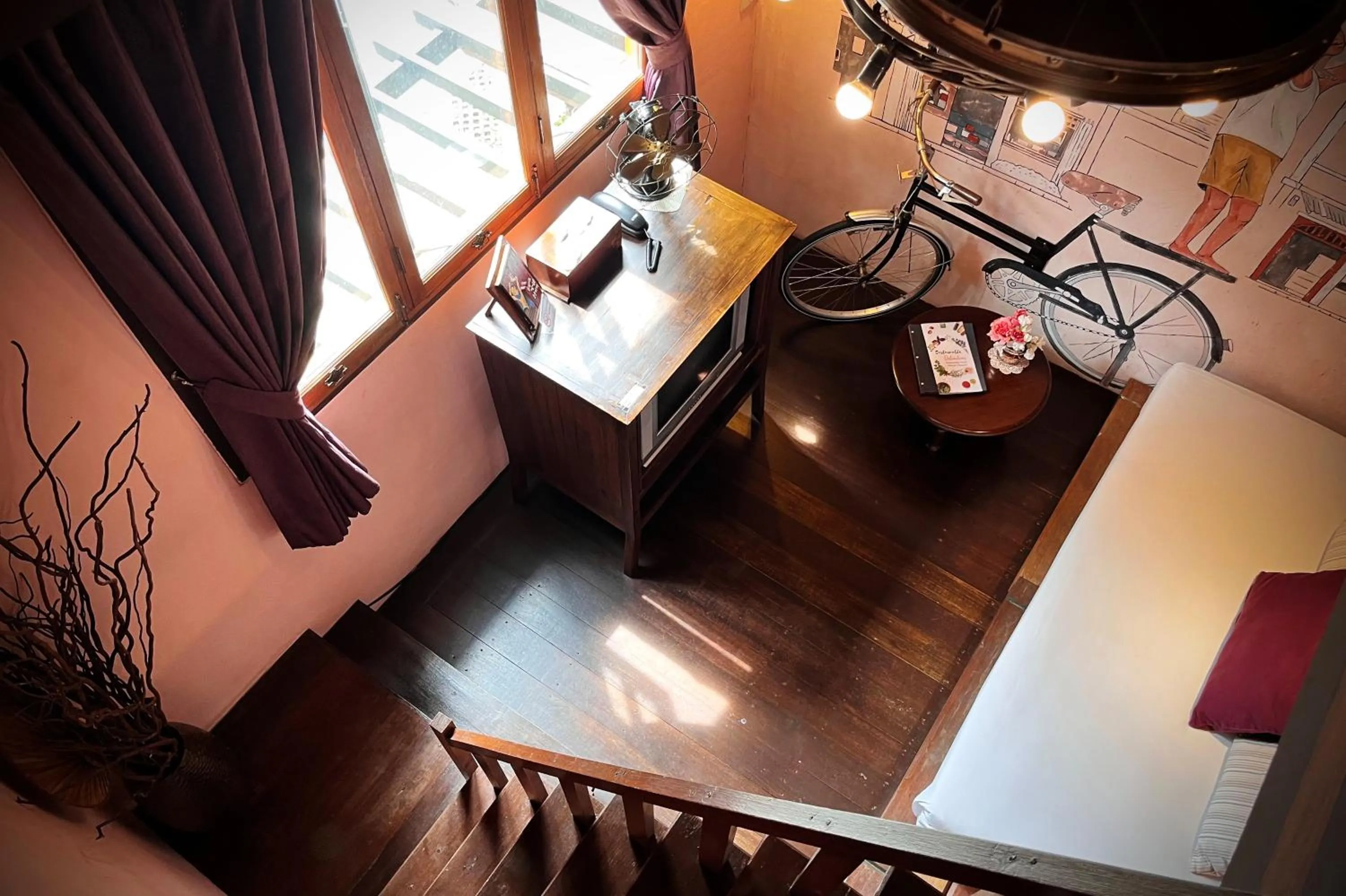 Living room in Old Capital Bike Inn - SHA Certified