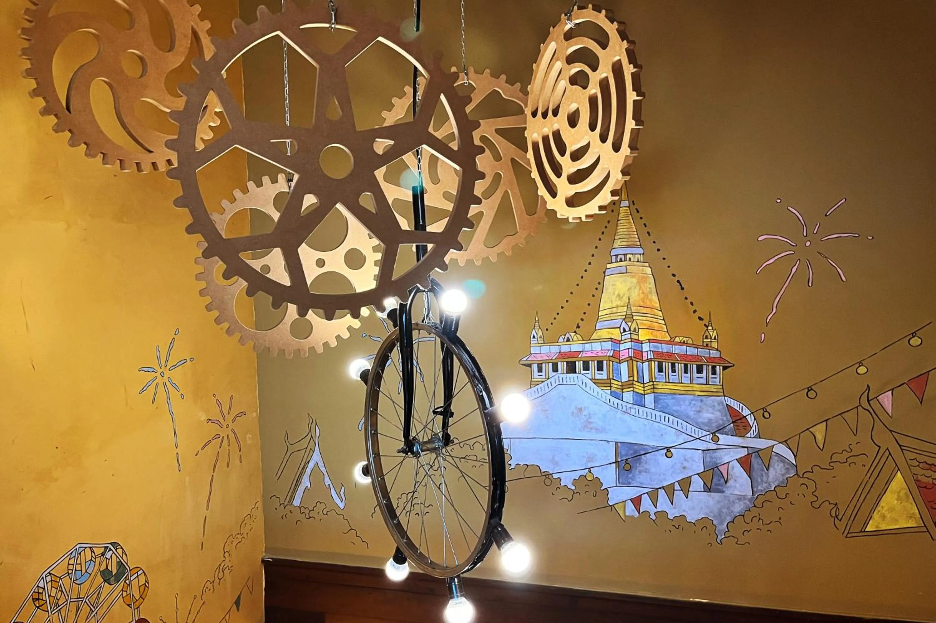 Decorative detail in Old Capital Bike Inn - SHA Certified