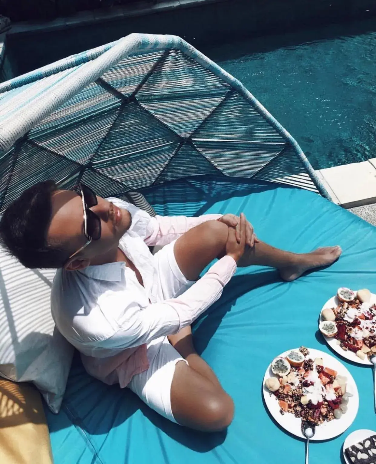 Pool view in La Belle Villa Pool view in La Belle Villa