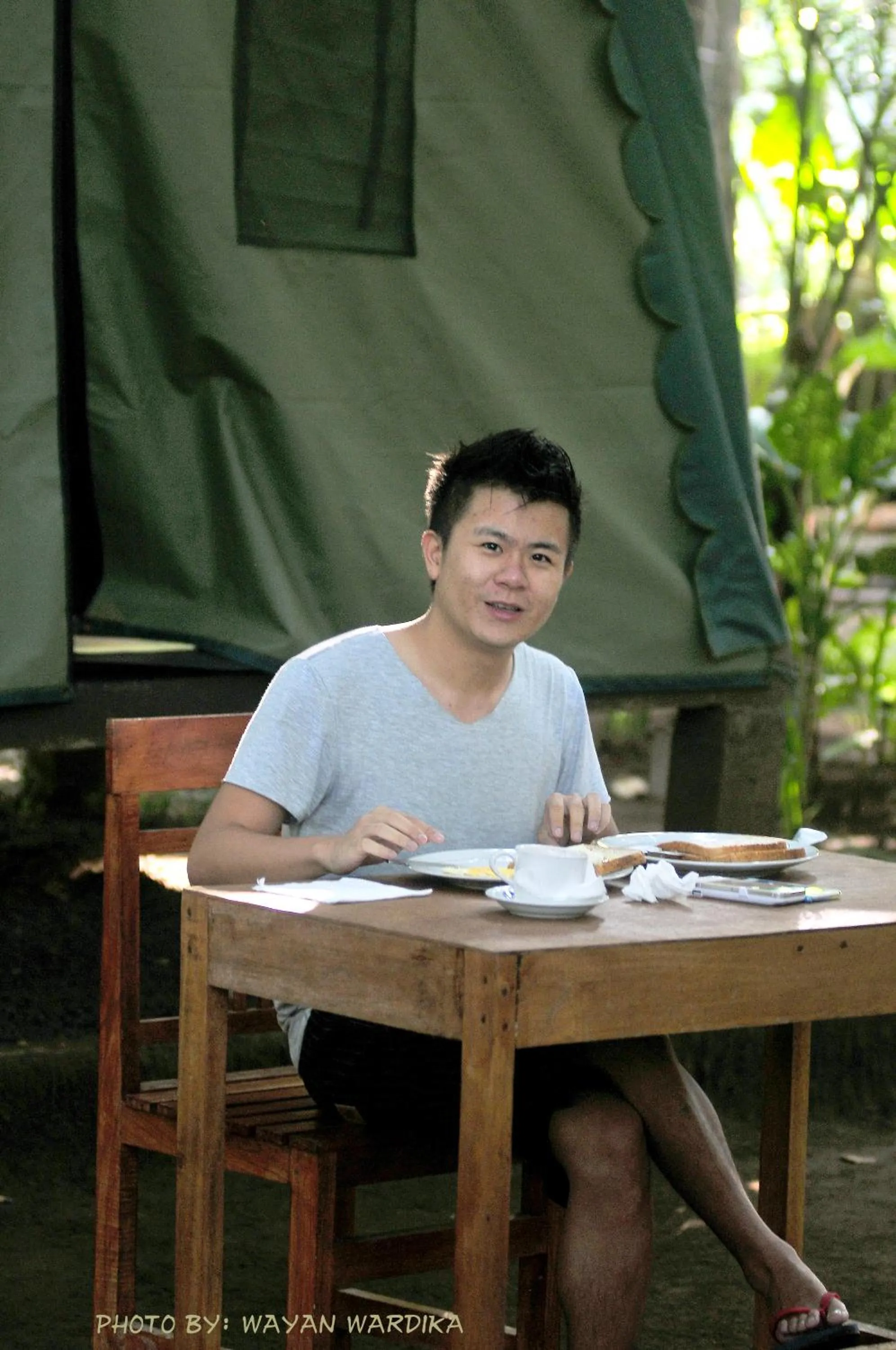 Continental breakfast in Tegal Dukuh Camp