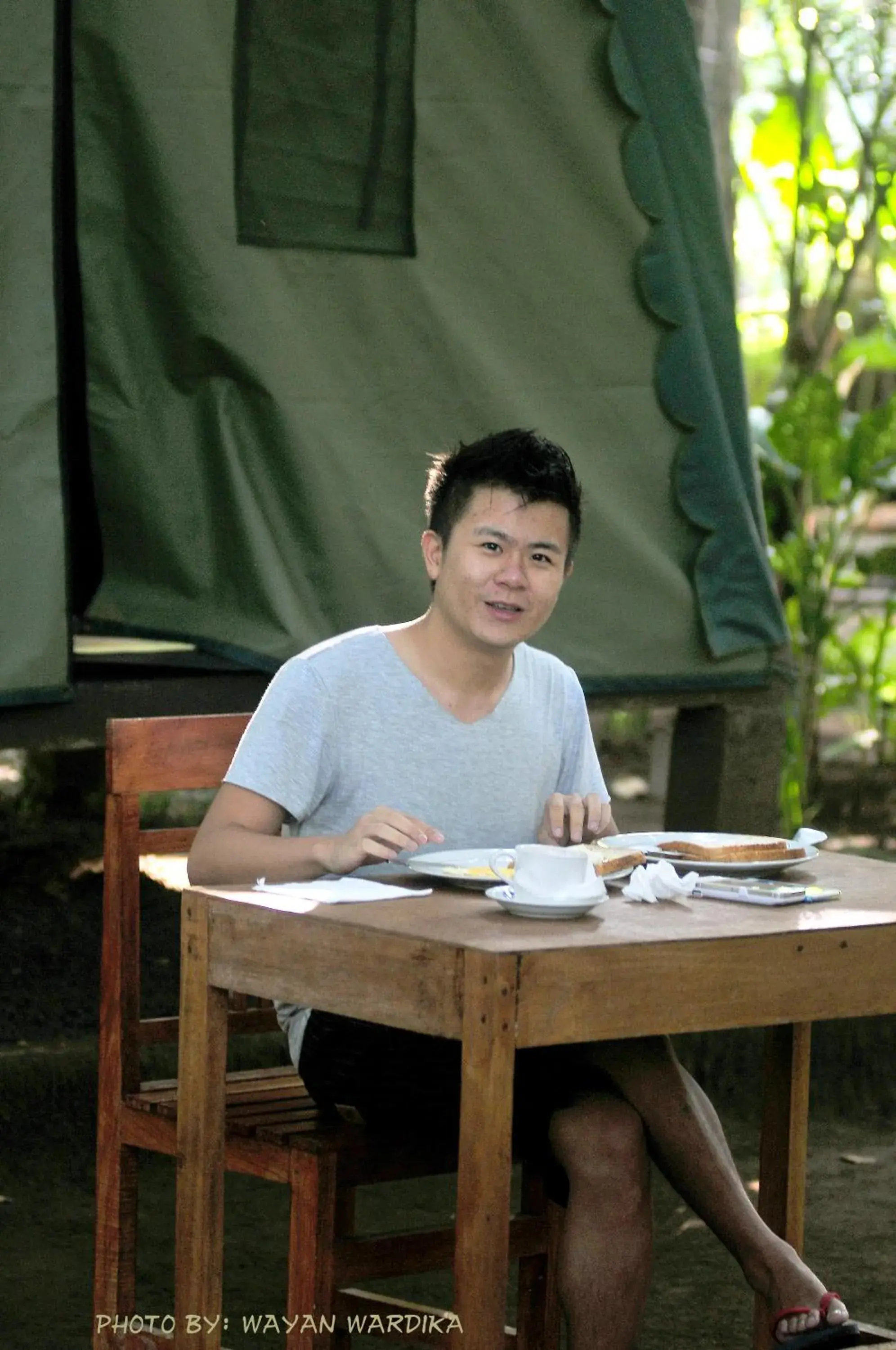 Continental breakfast in Tegal Dukuh Camp Continental breakfast in Tegal Dukuh Camp