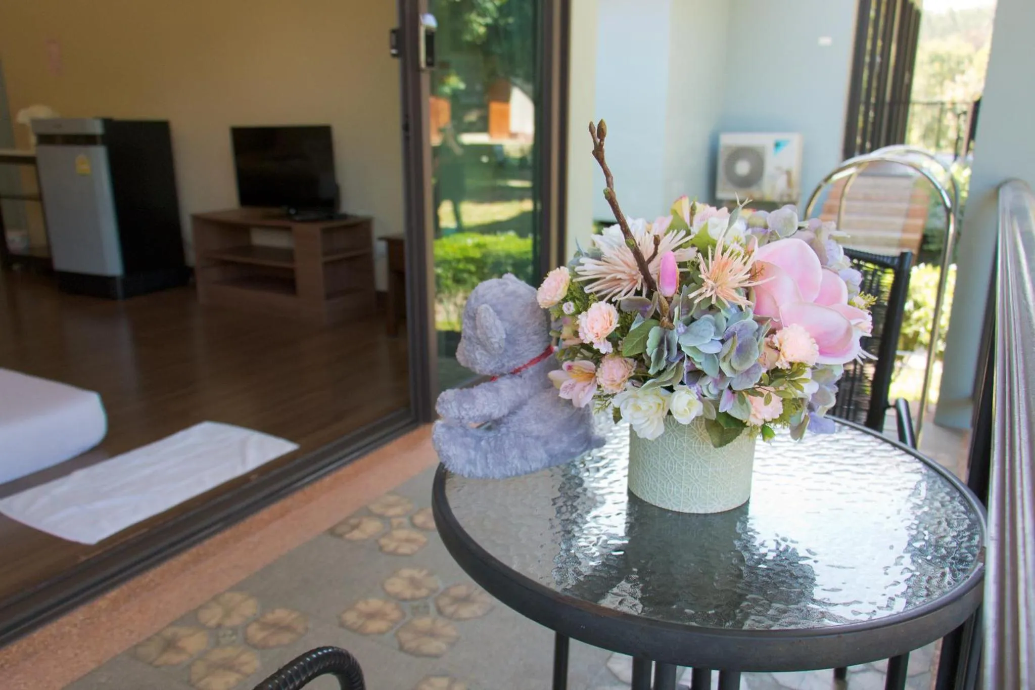 Seating area in Akantuka Homestay