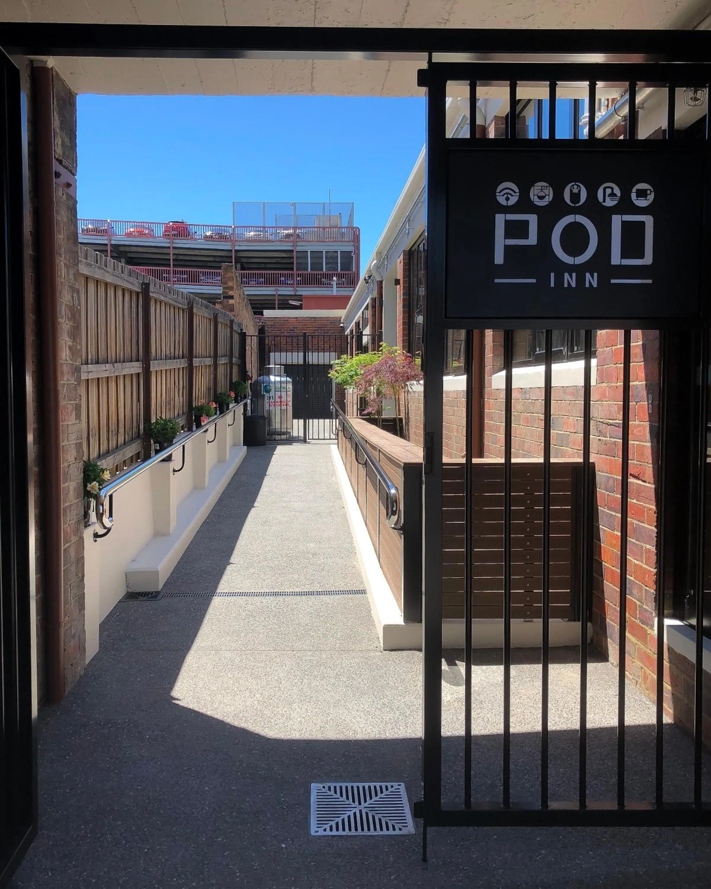 Property logo or sign in Pod Inn