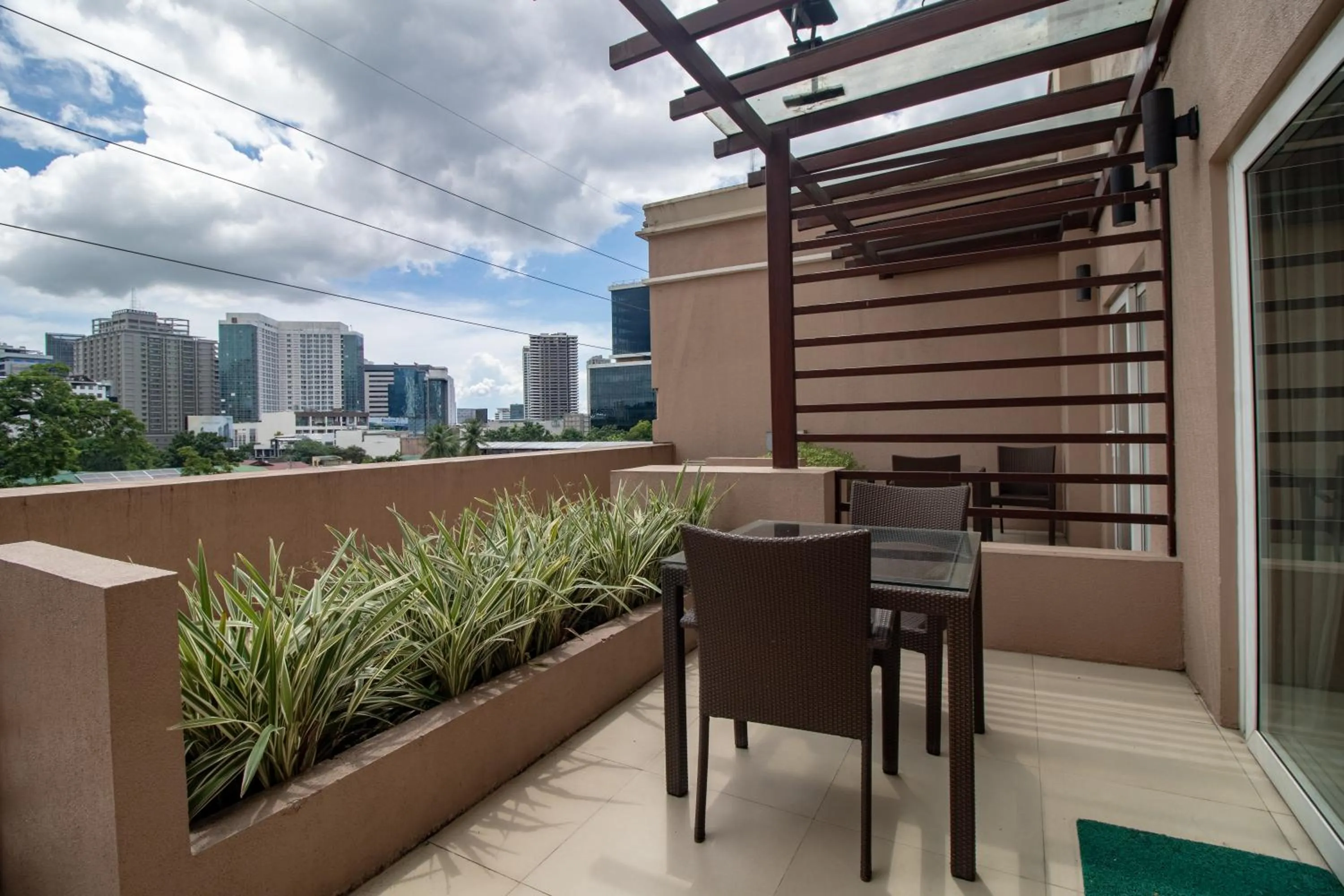 Balcony/Terrace in Harolds Hotel Cebu
