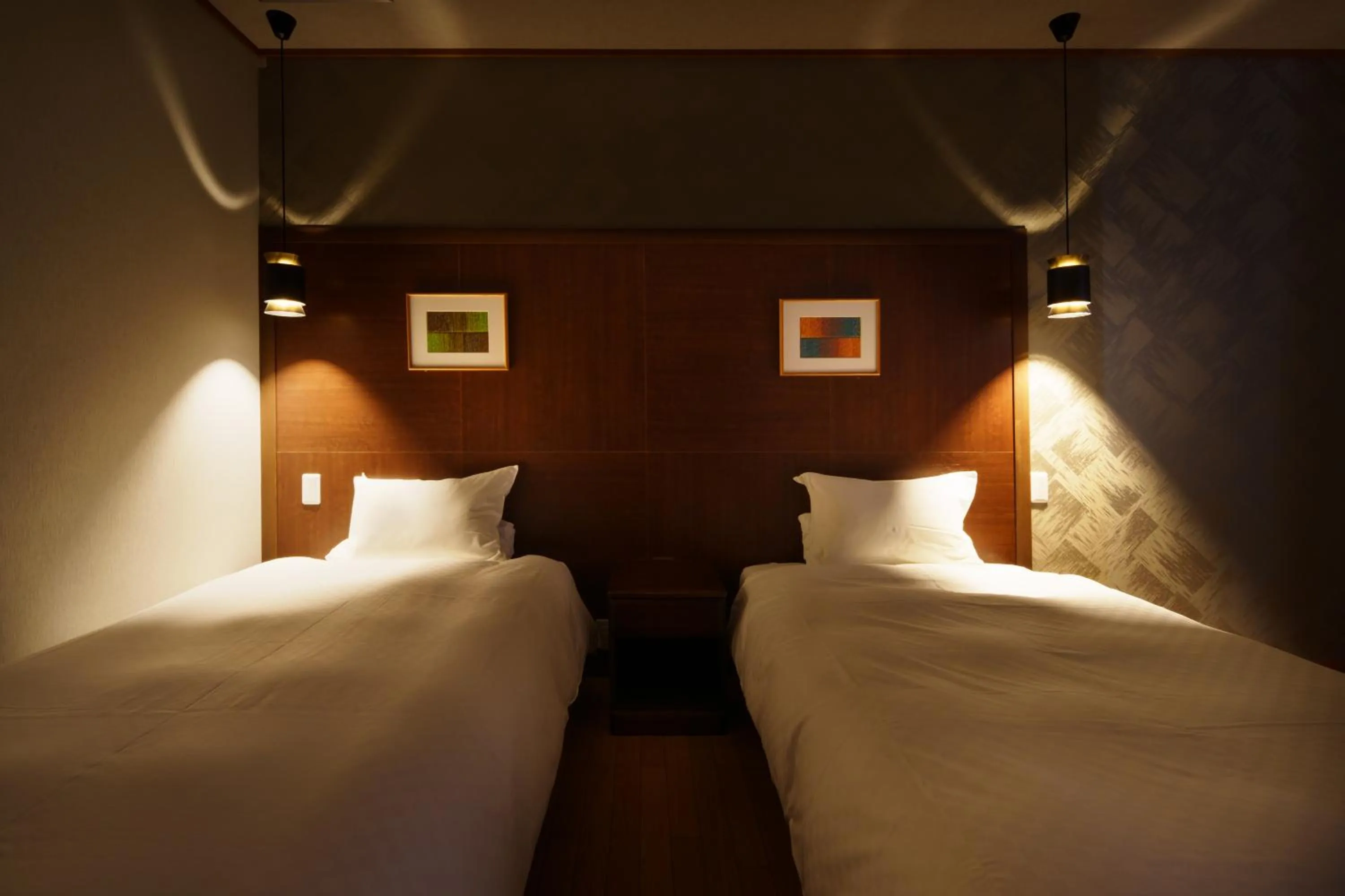 Bed in Kintarou Onsen Hotel