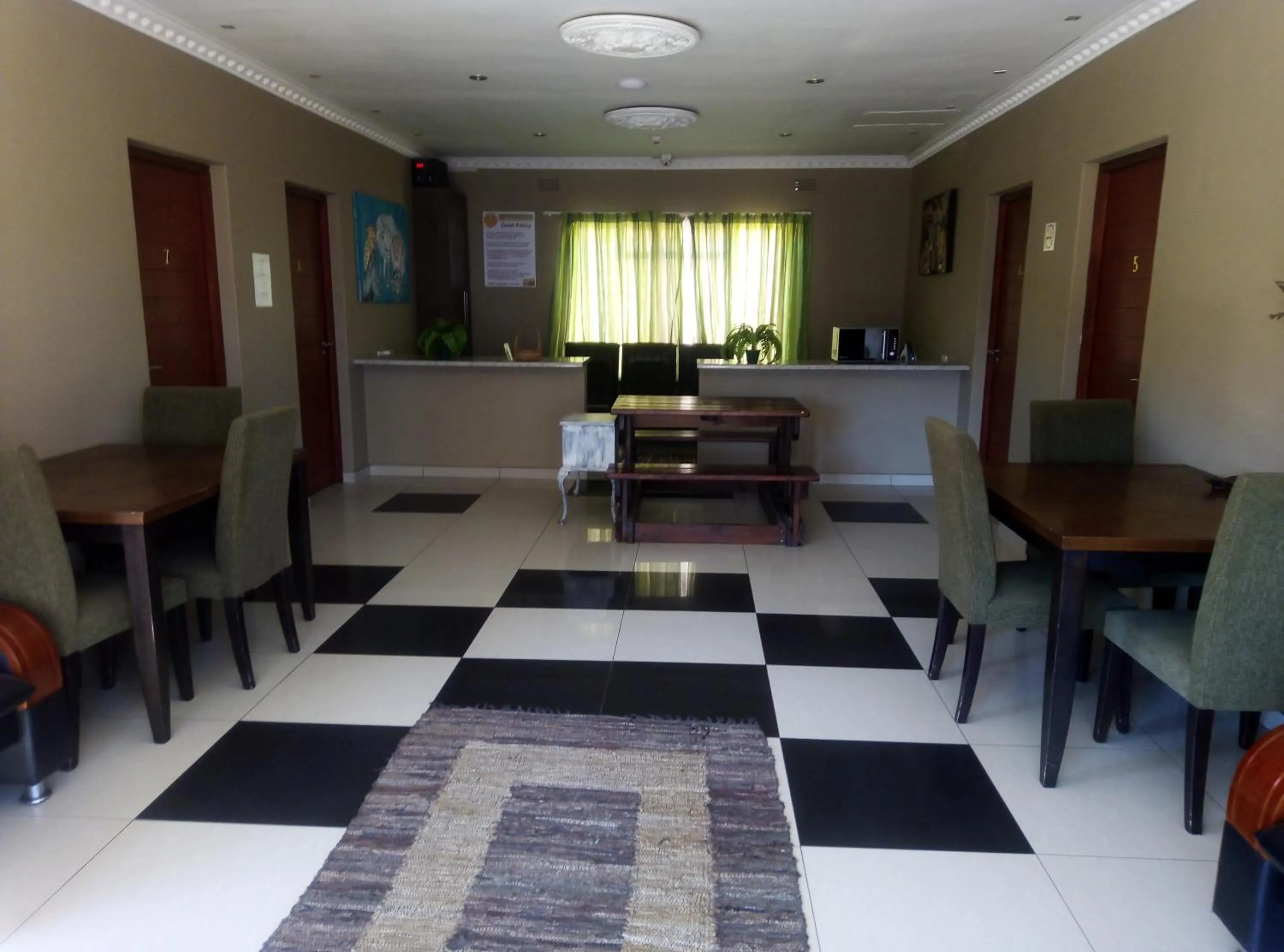 Seating area in Big Five Guest House