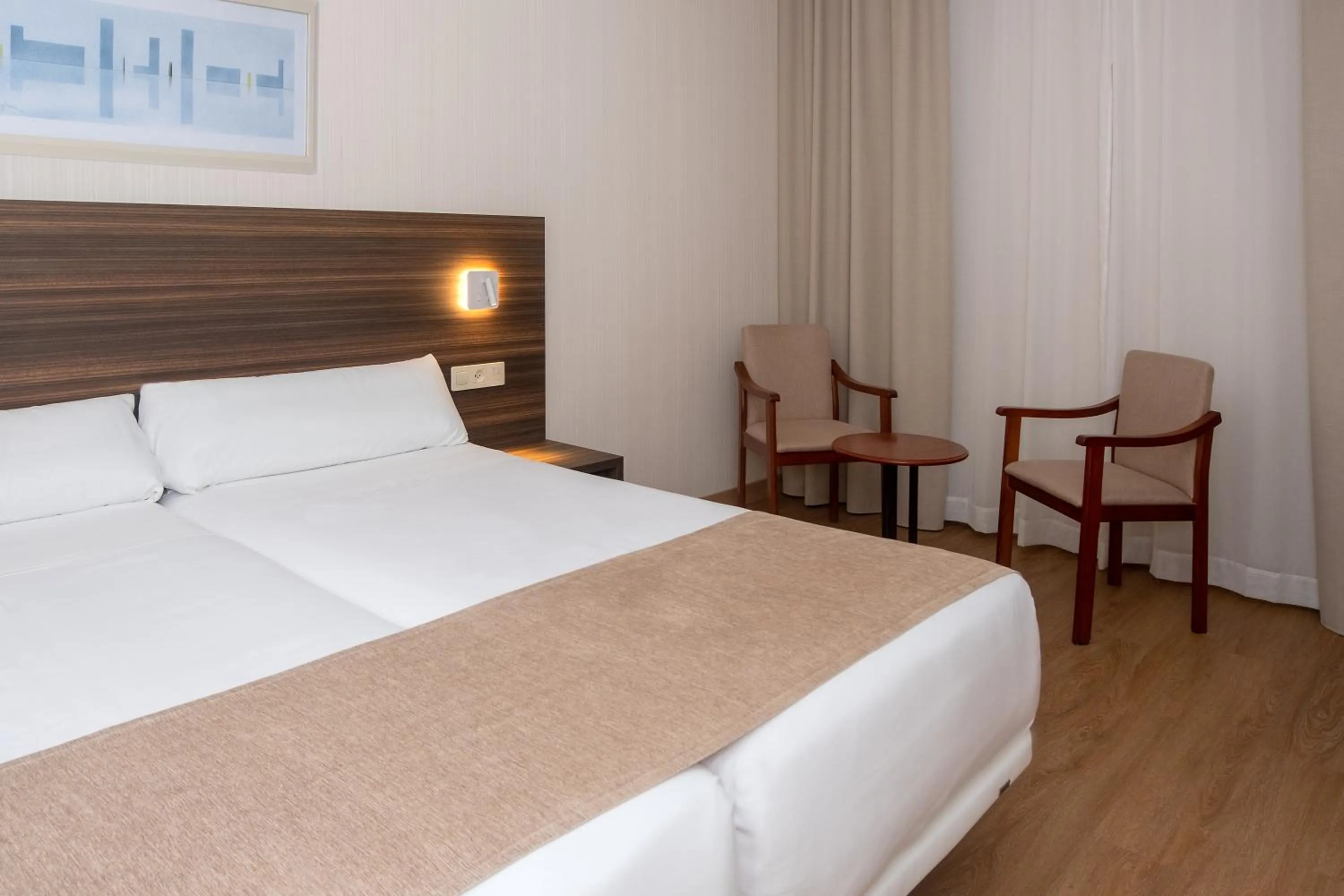 Bed in Hotel Belcaire