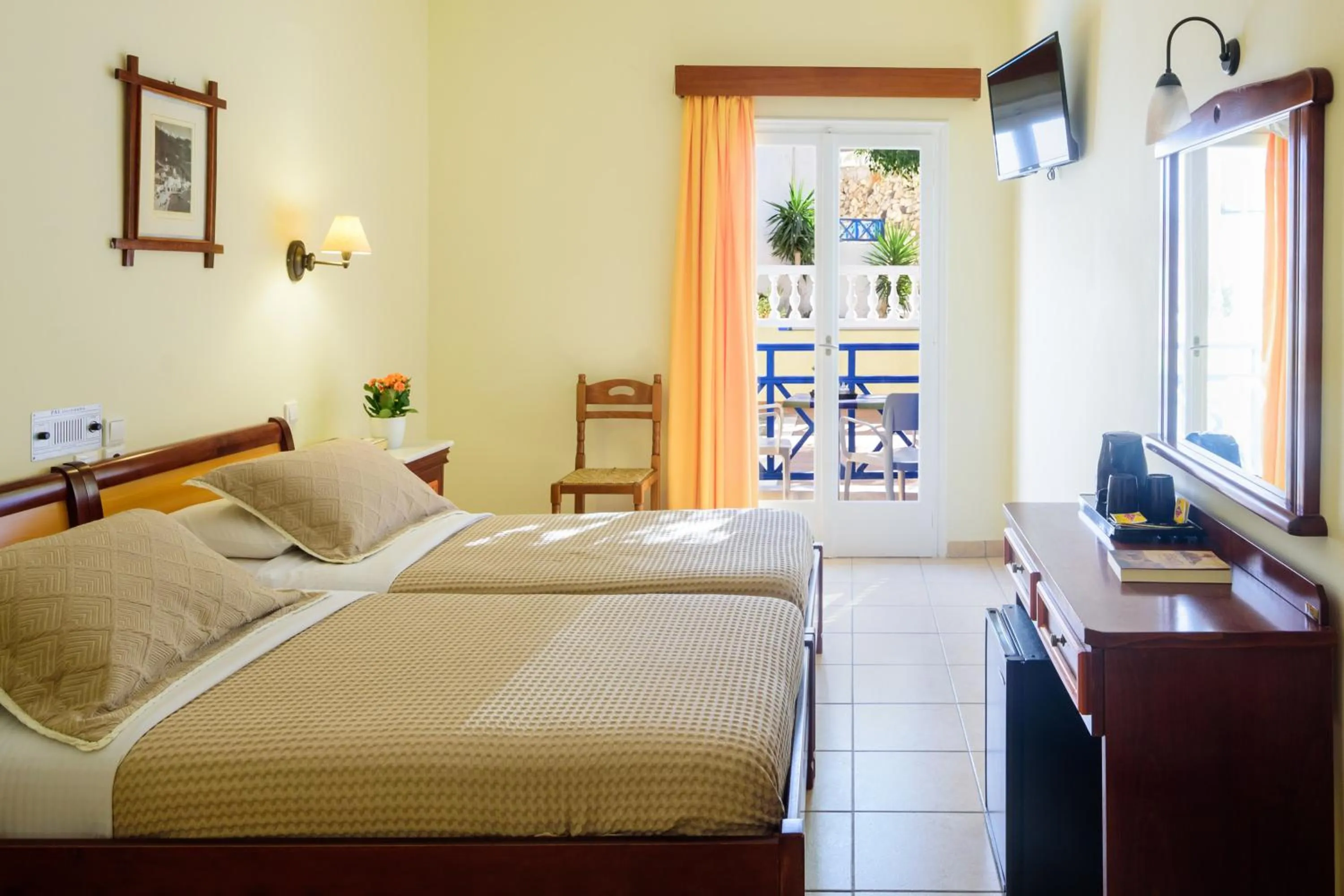 Bed in Karidis Hotel