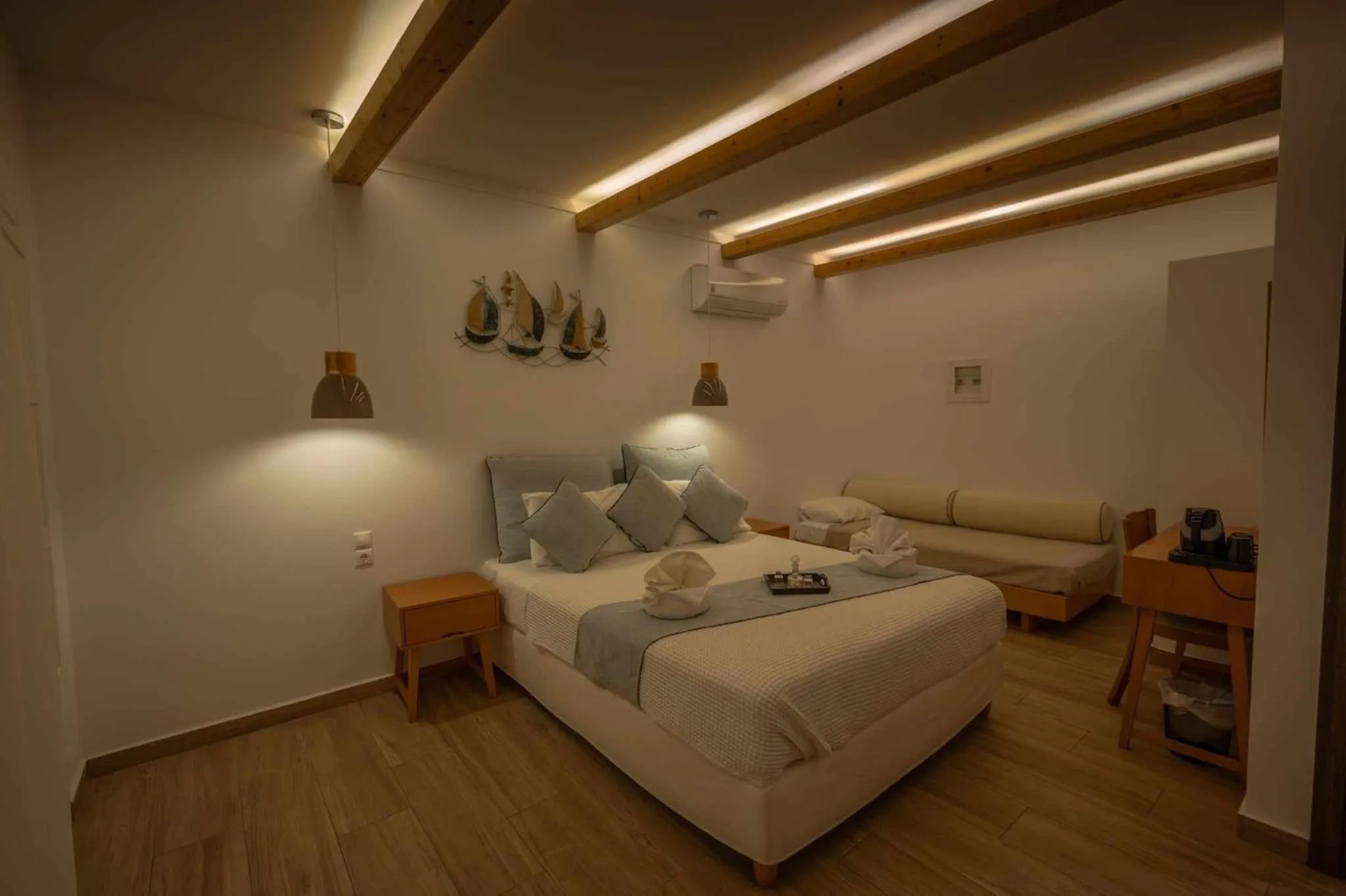 Bed in Karidis Hotel