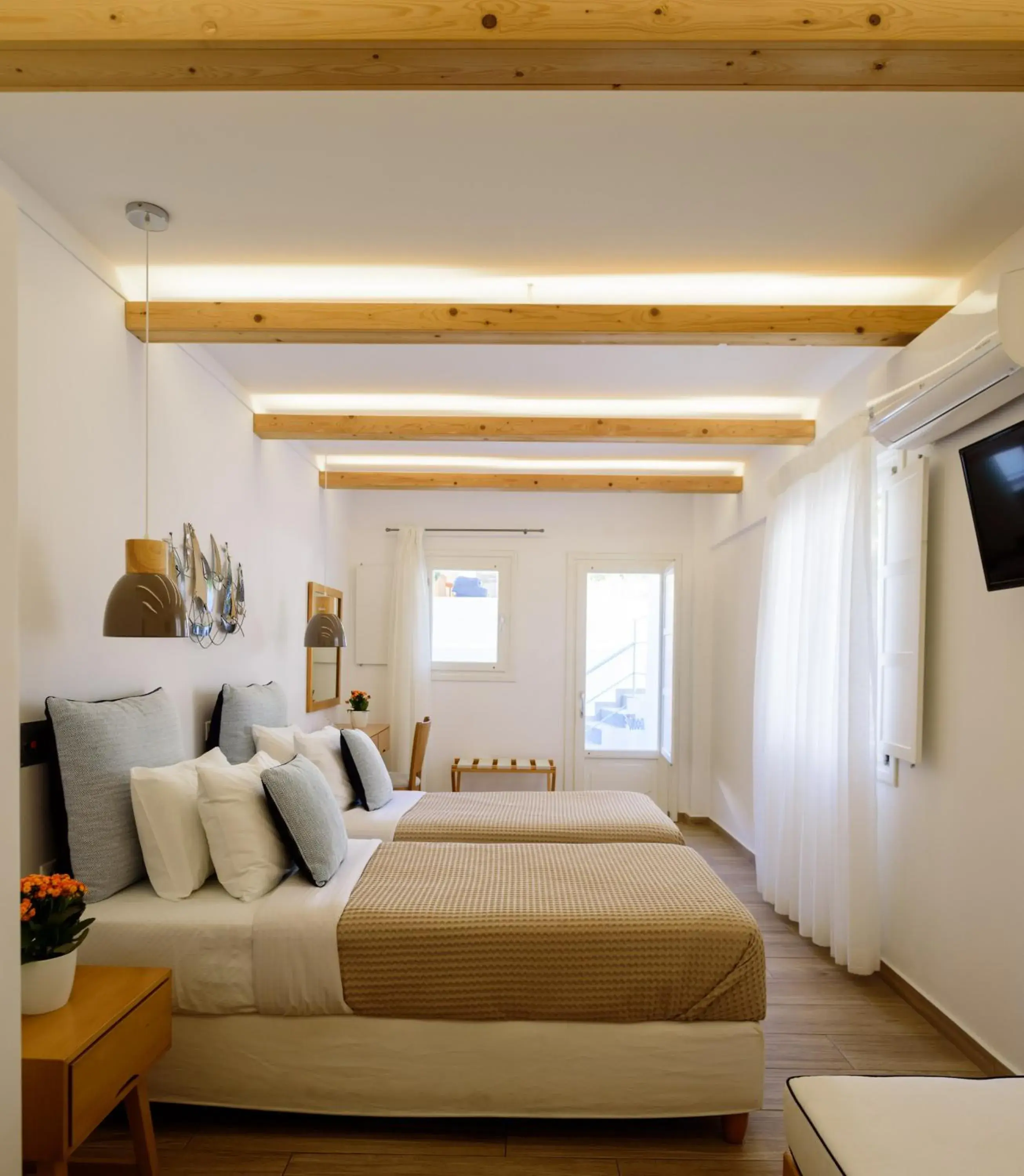 Bed in Karidis Hotel Bed in Karidis Hotel