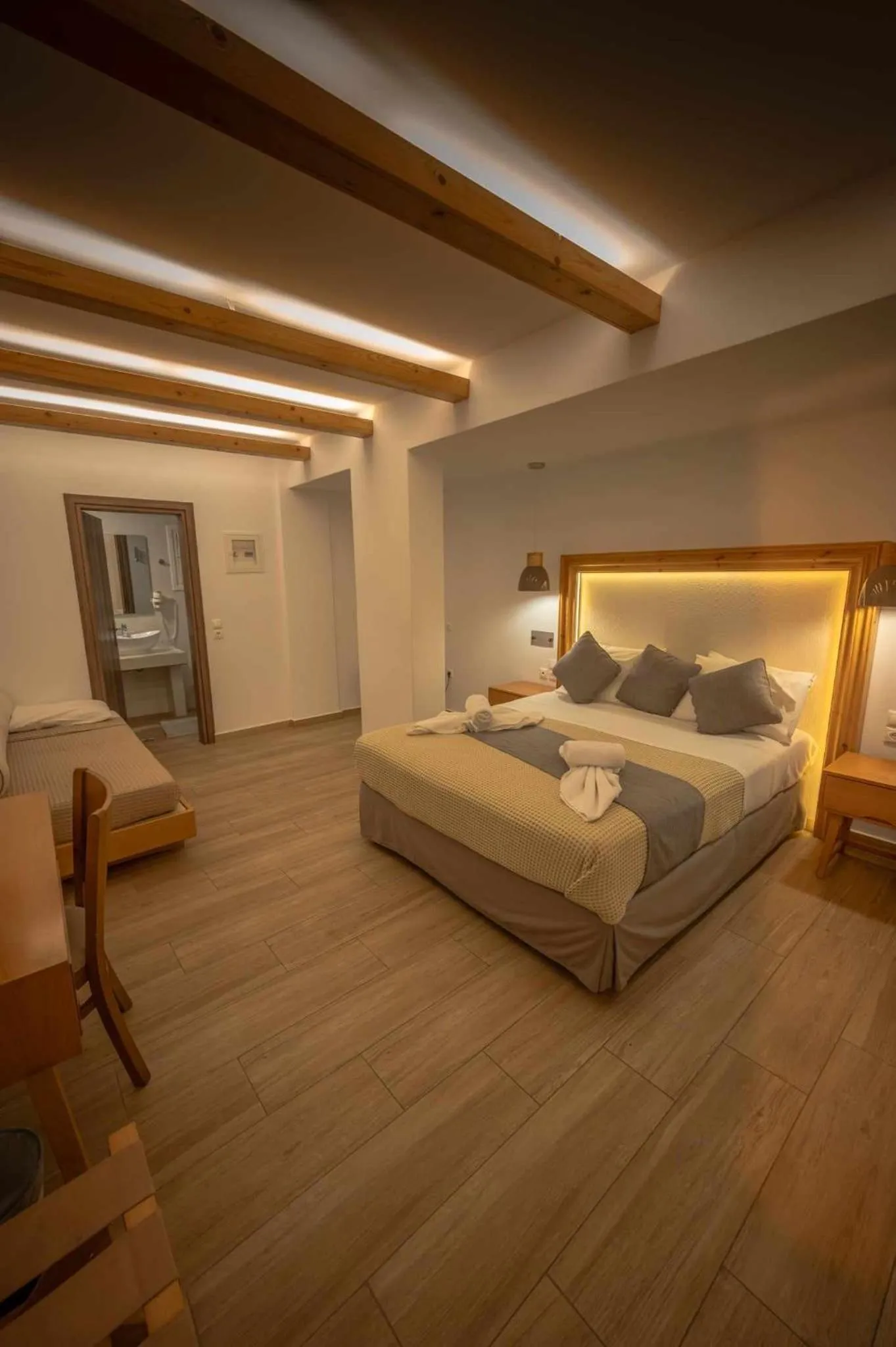 Bed in Karidis Hotel