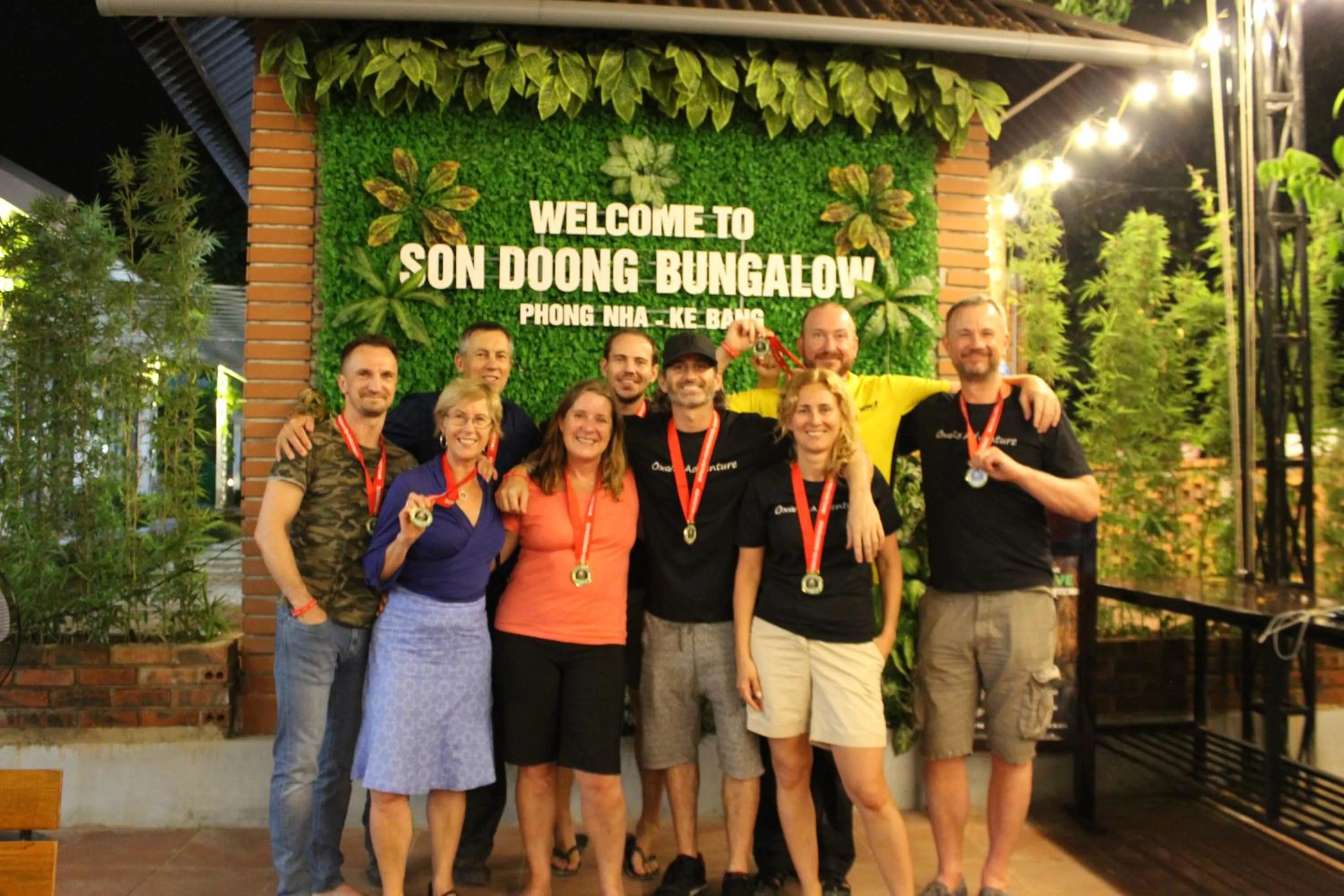 group of guests in Commander Lodge