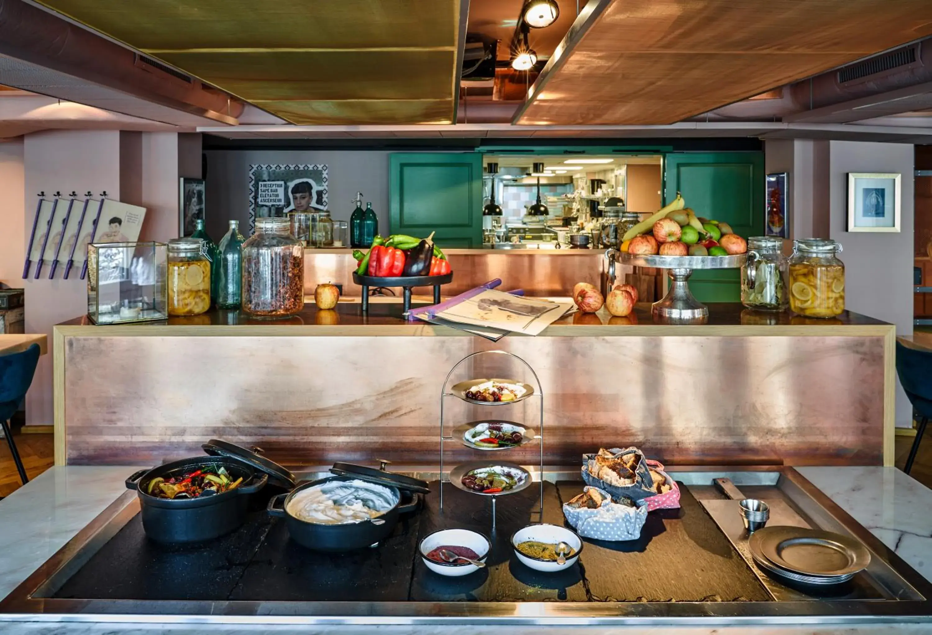 Buffet breakfast in 25hours Hotel Terminus Nord Buffet breakfast in 25hours Hotel Terminus Nord