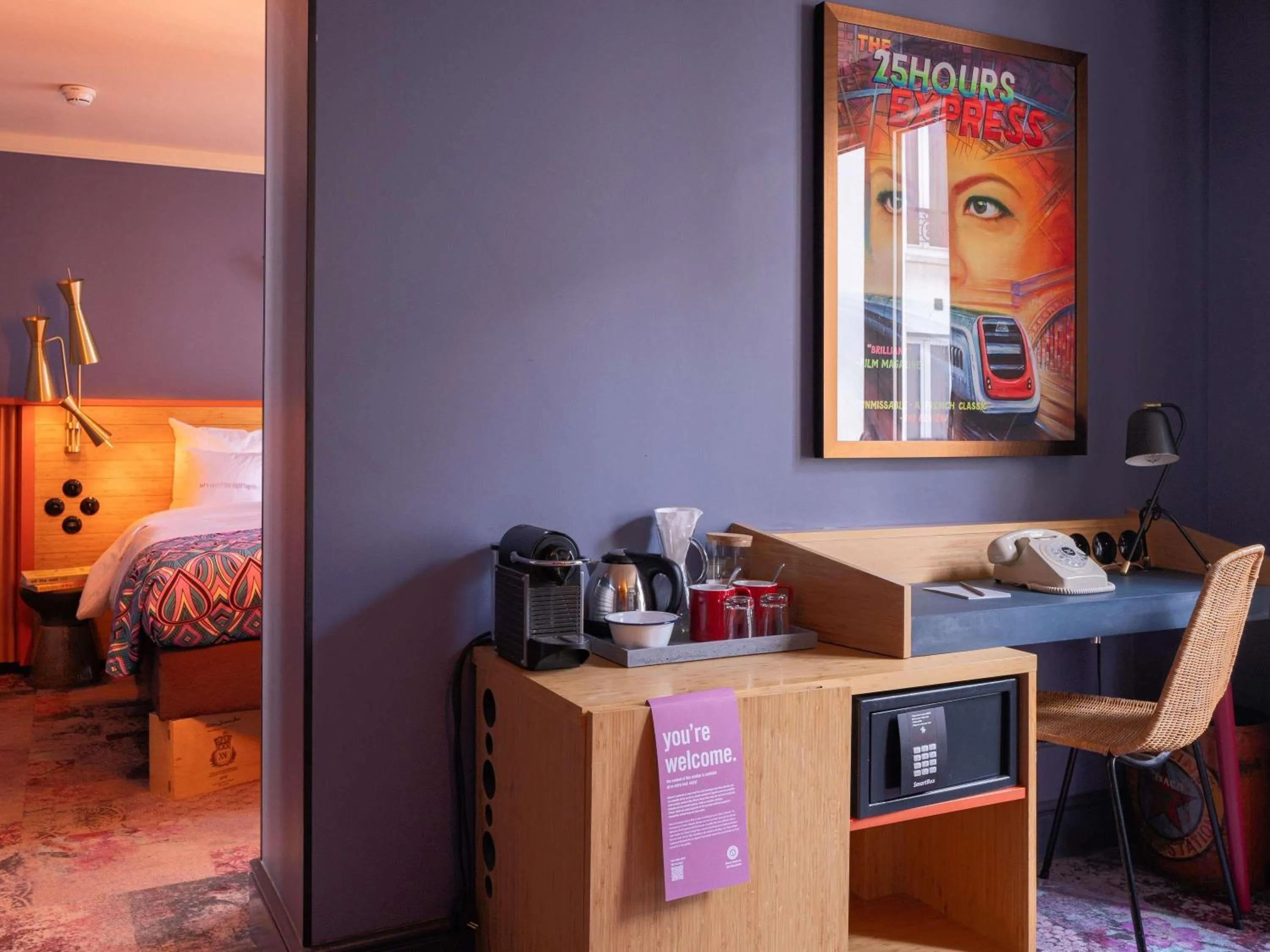 Bedroom in 25hours Hotel Terminus Nord