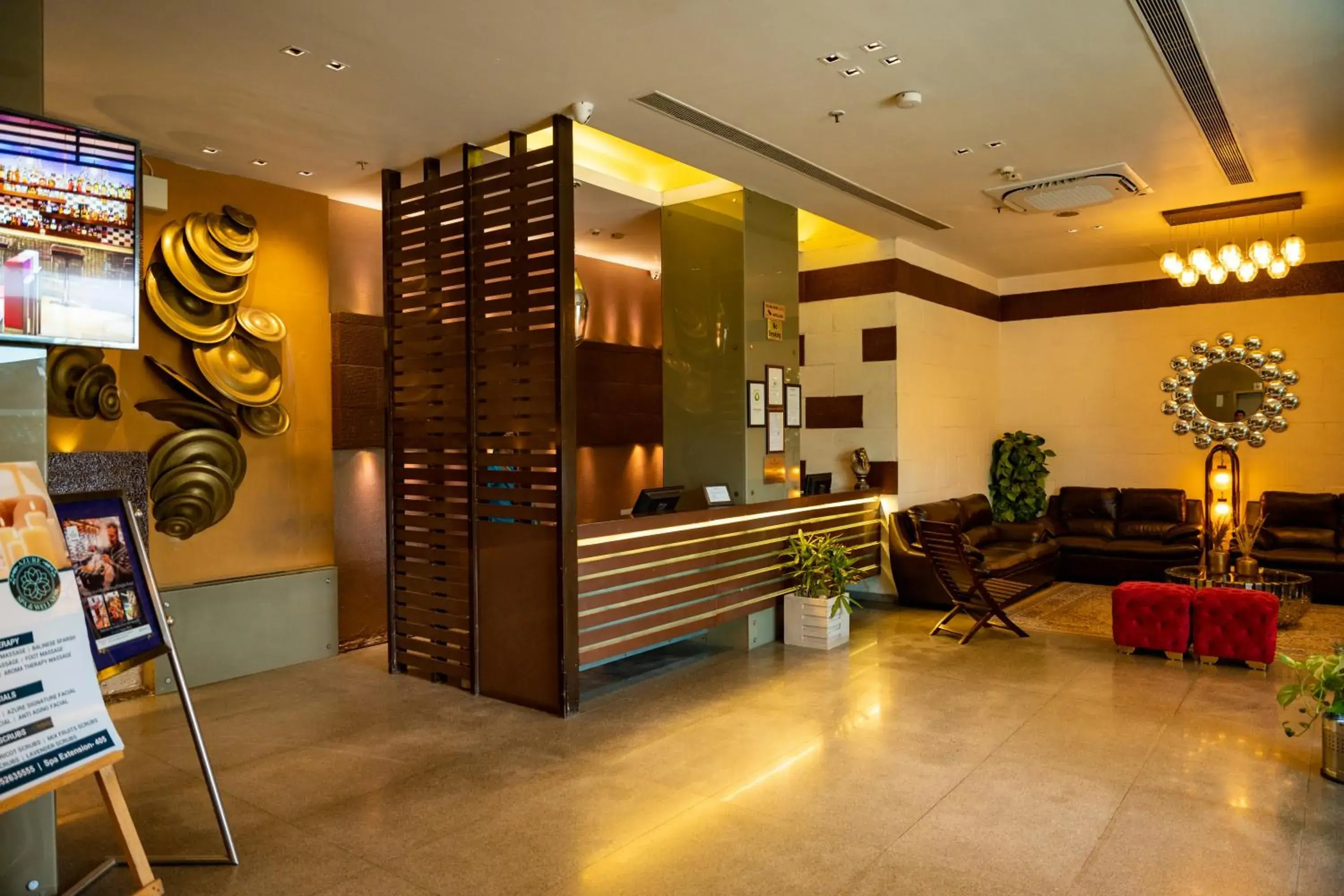 Lobby or reception in Ramada Ajmer Lobby or reception in Ramada Ajmer