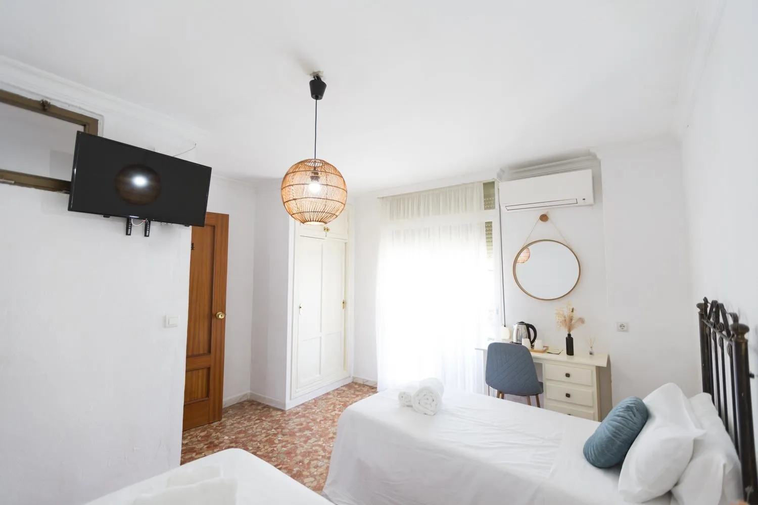 Bedroom, Bed in Hostal San Miguel by Croma