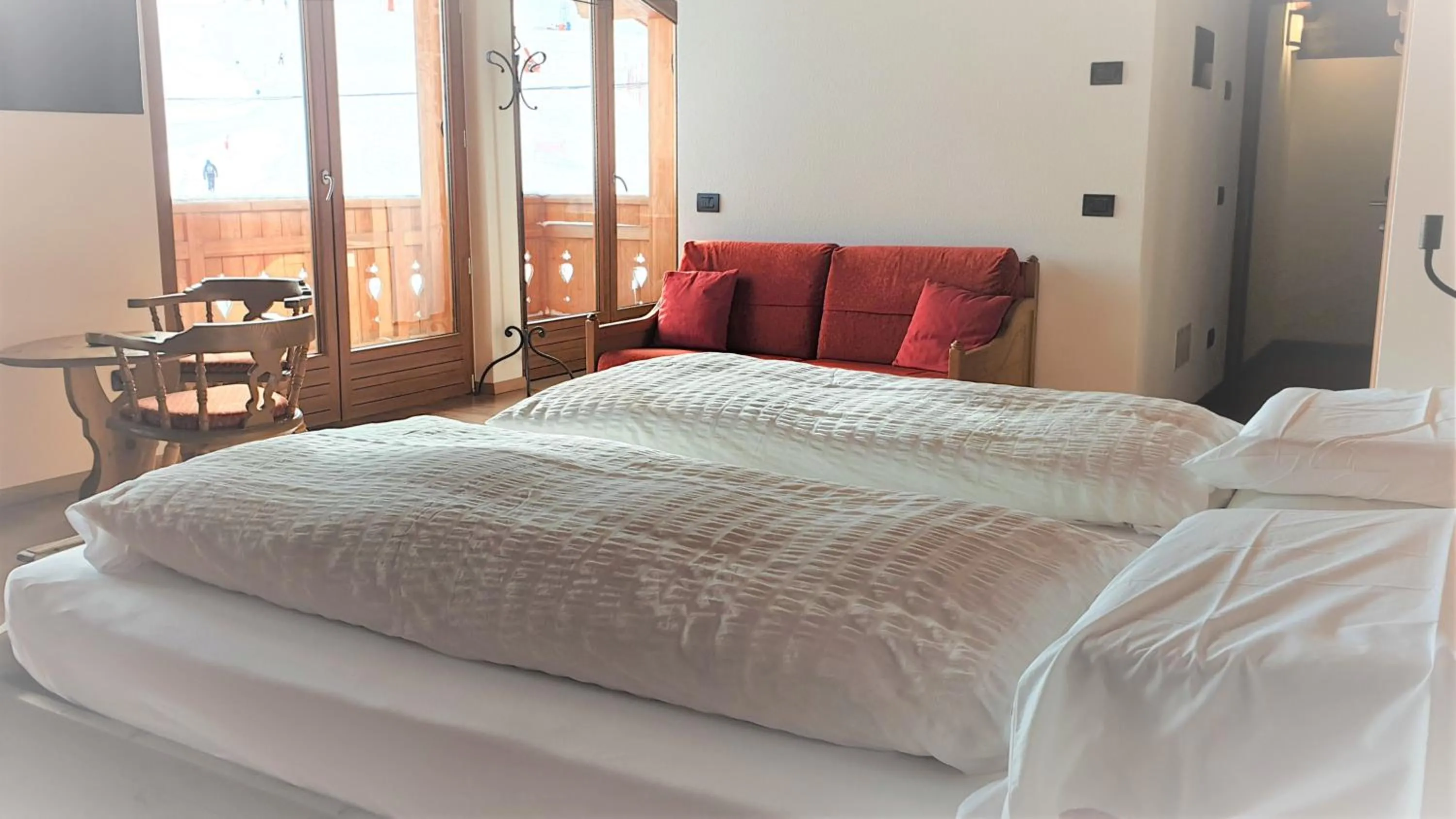 Bed in Alpino Lodge Bivio