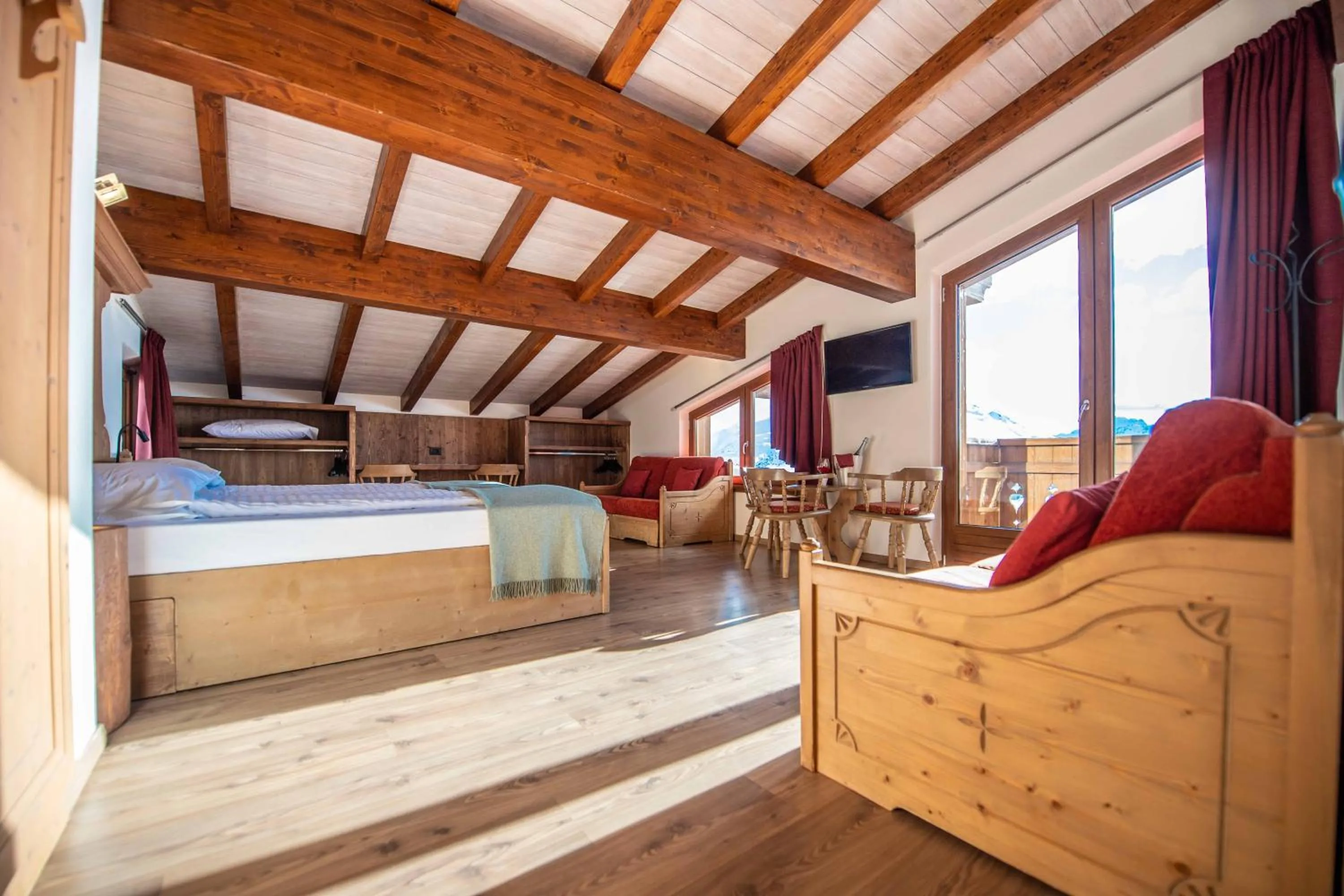 Bedroom in Alpino Lodge Bivio