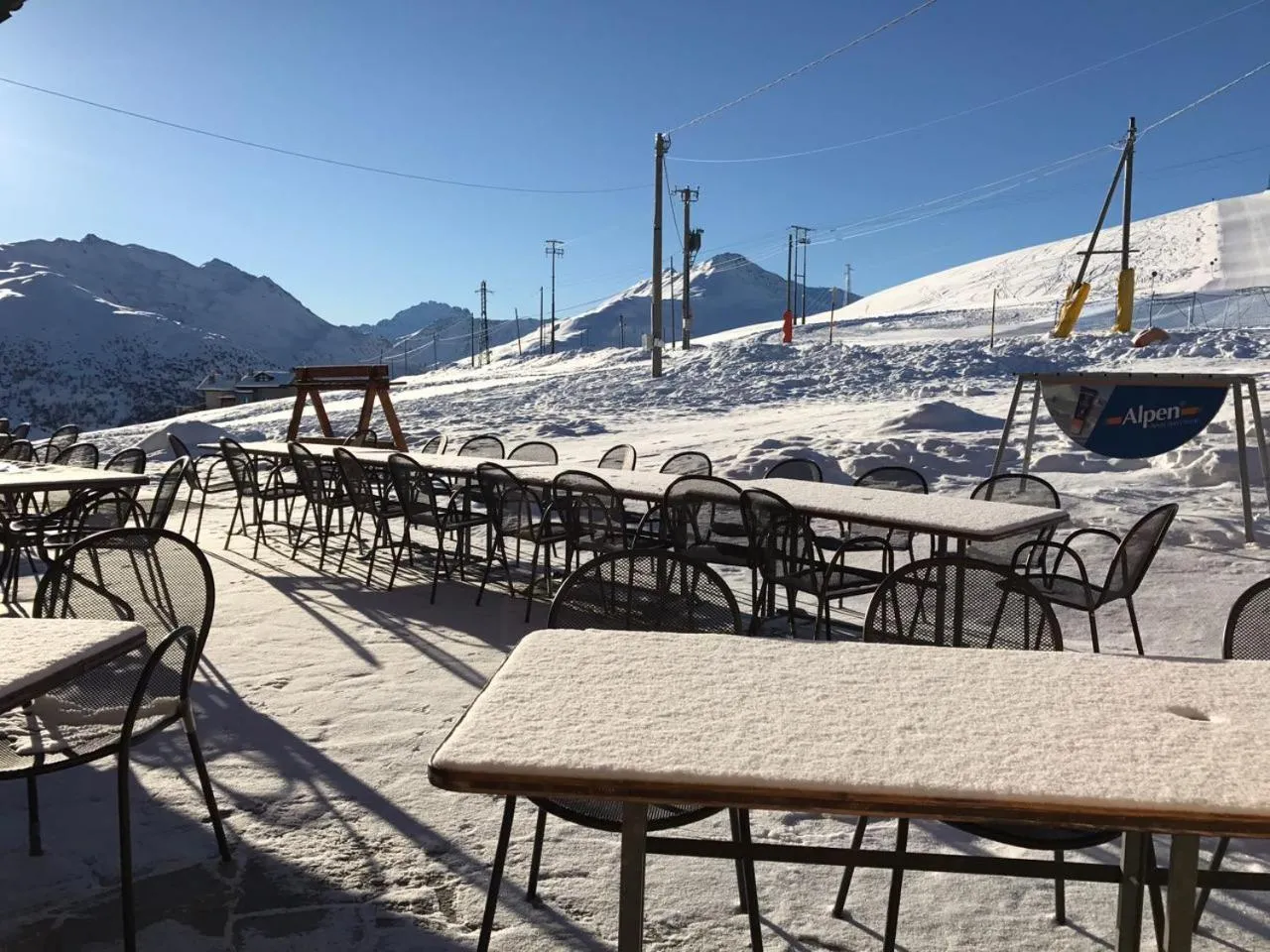 Patio in Alpino Lodge Bivio