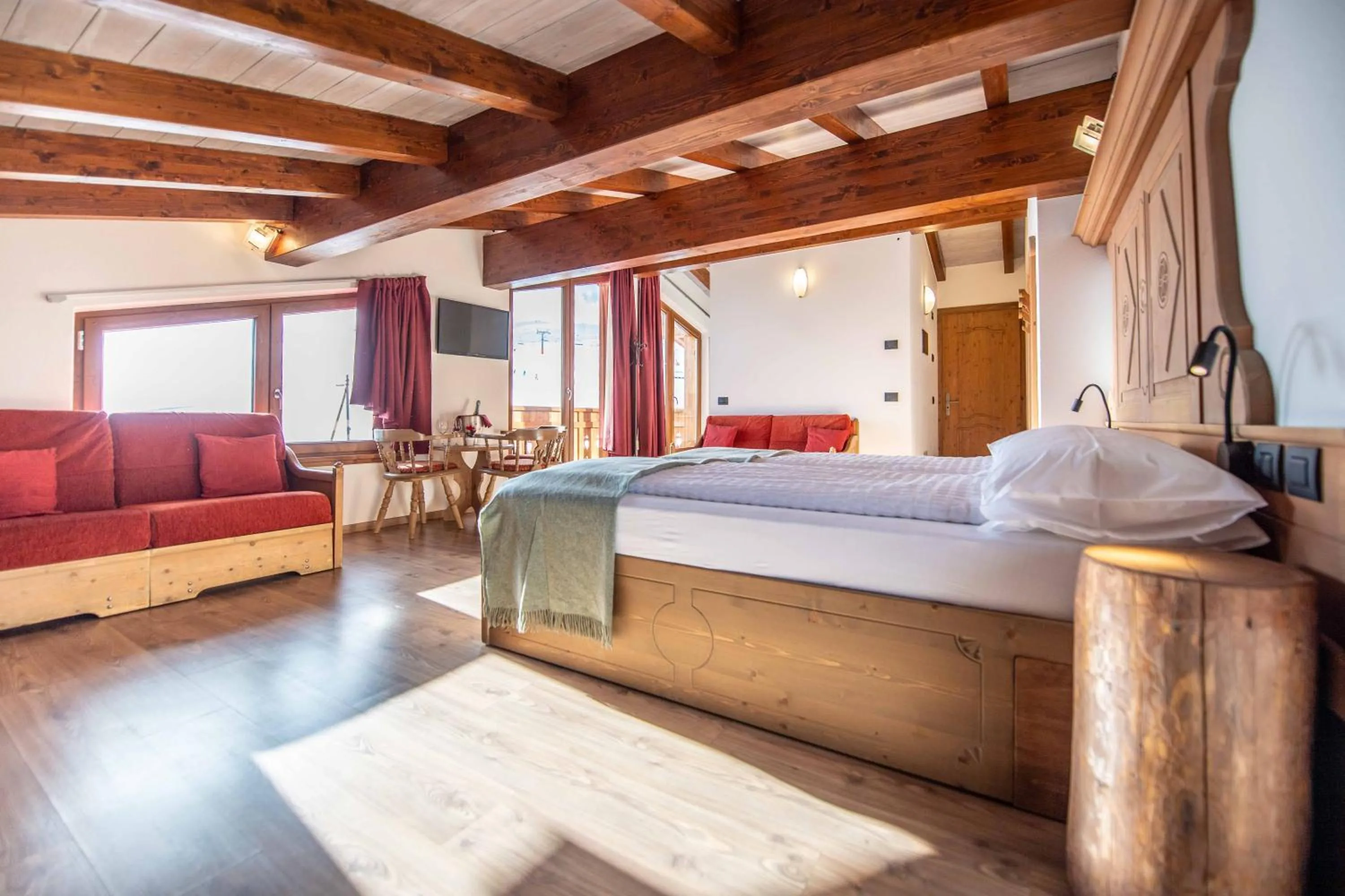 Bed in Alpino Lodge Bivio