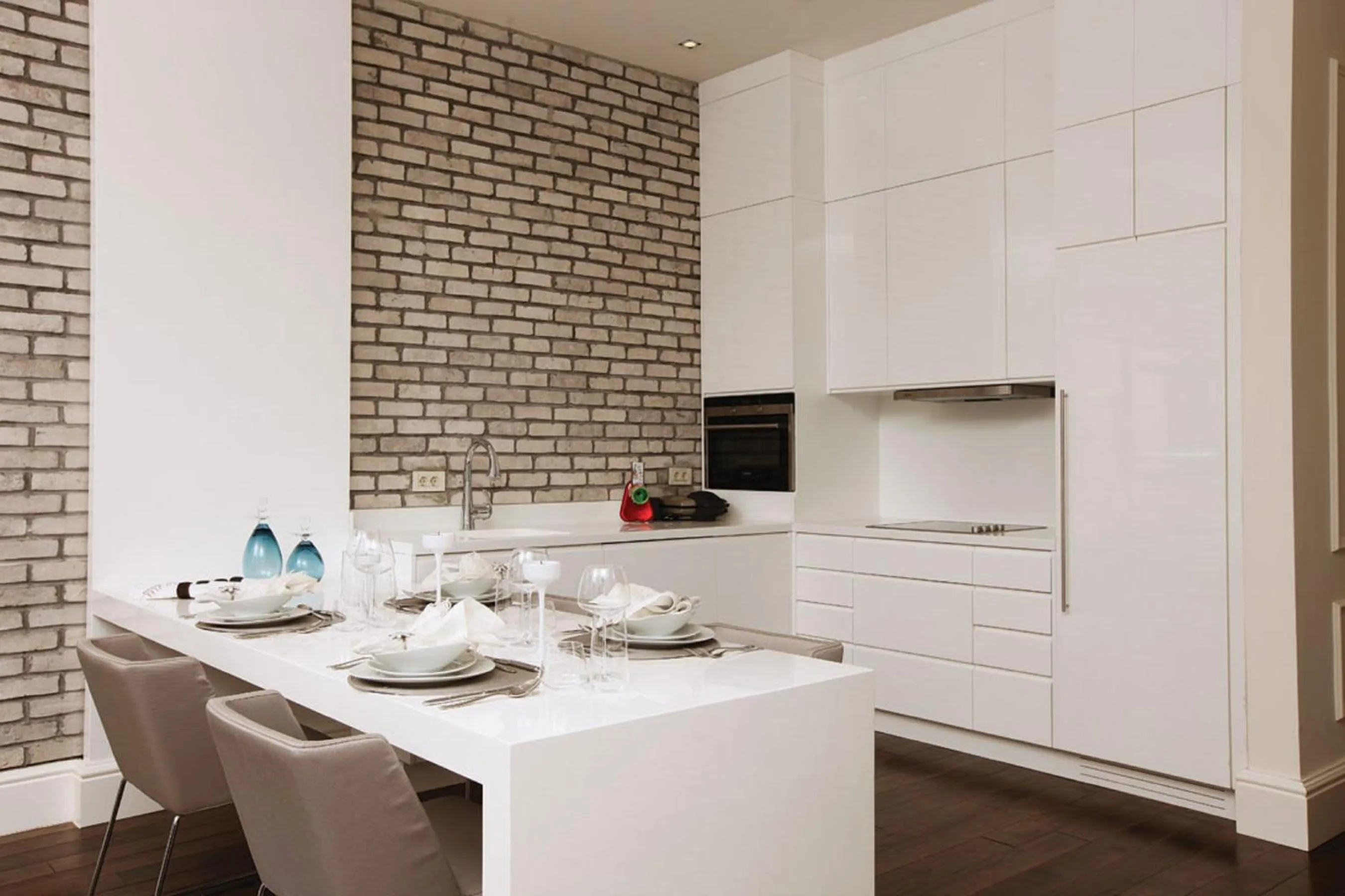 Kitchen or kitchenette in Pera Residence
