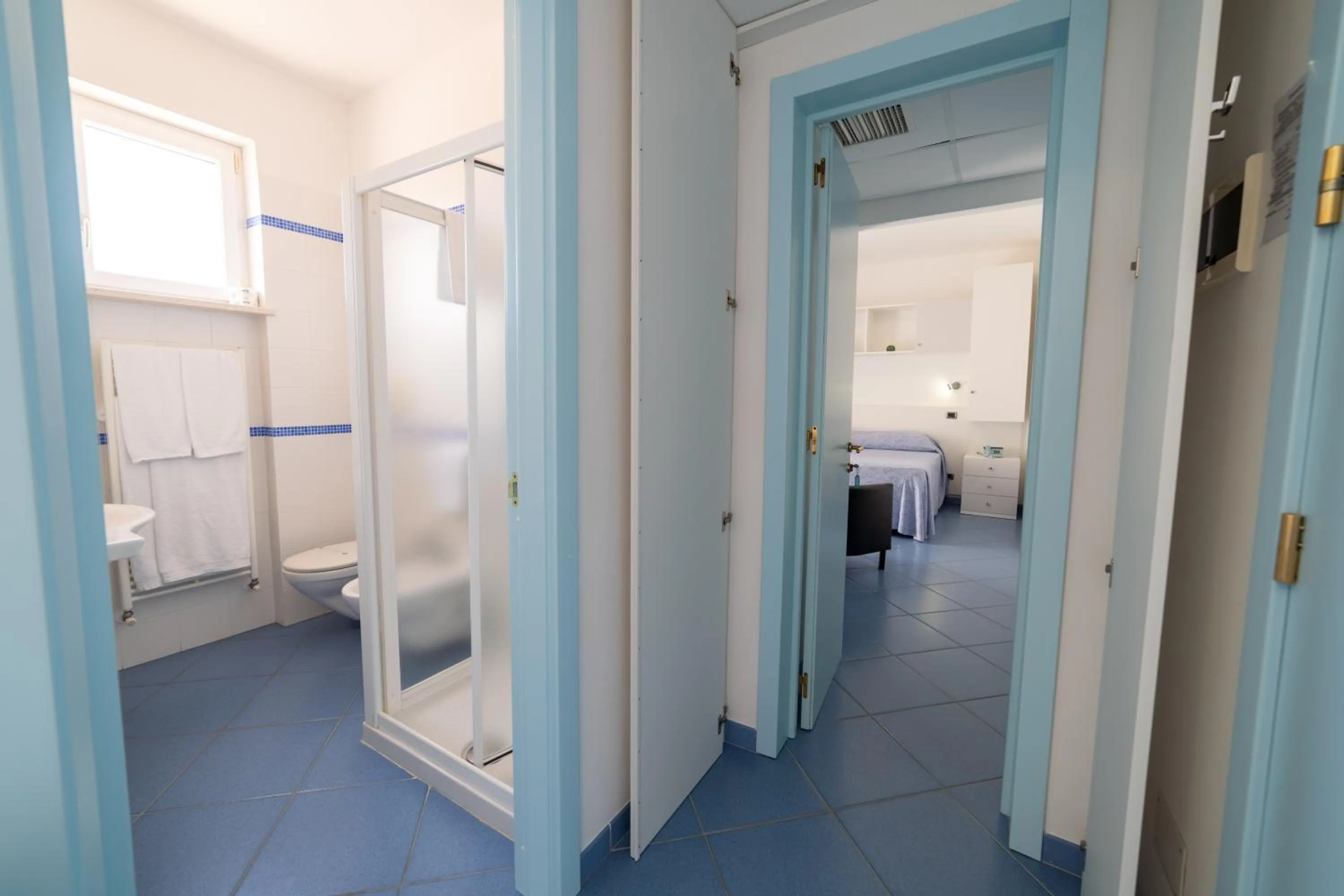 Bed in Hotel La Sorgente