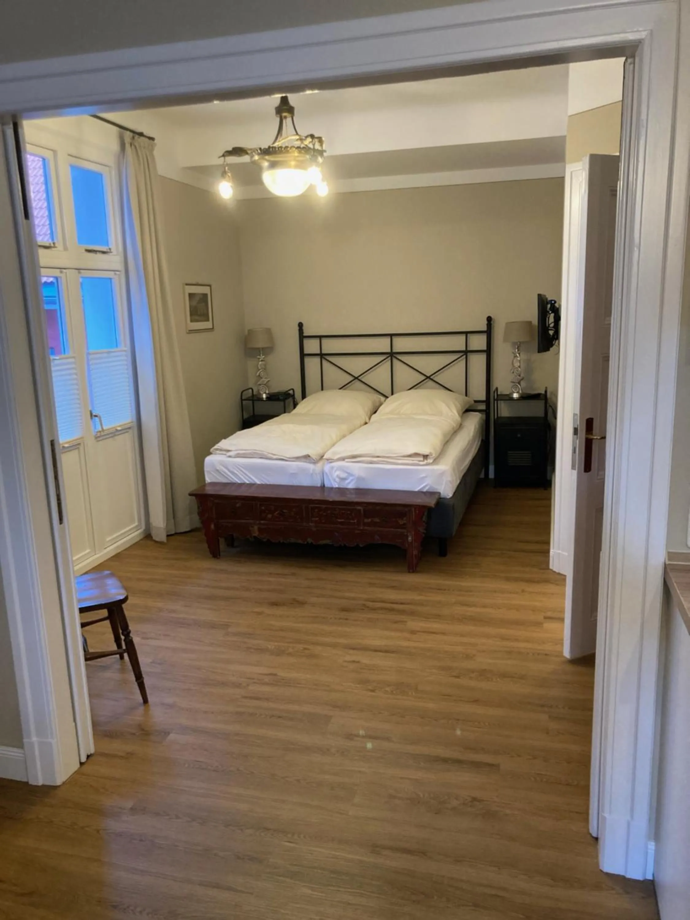 Bed in Apartments im Kaffeehaus Heldt