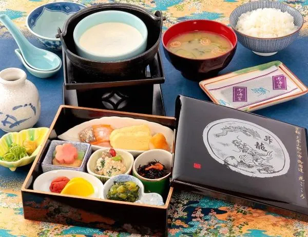 Asian breakfast in Hanazono Kaikan