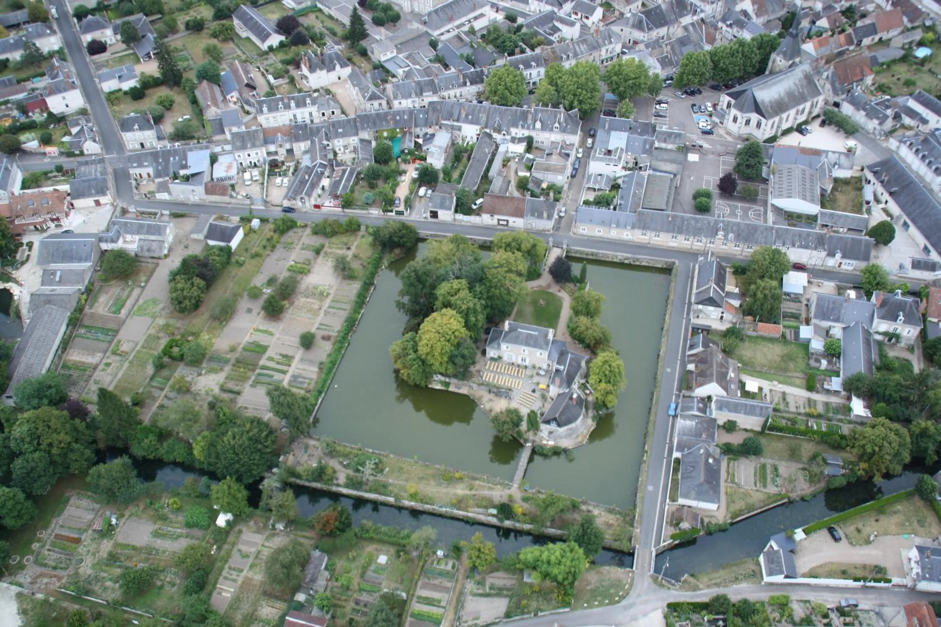 Bird's eye view in Les Douves