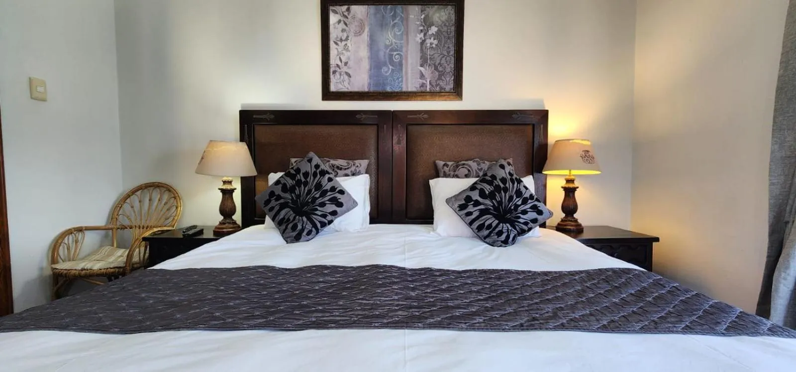 Bed in Lagoon Lodge