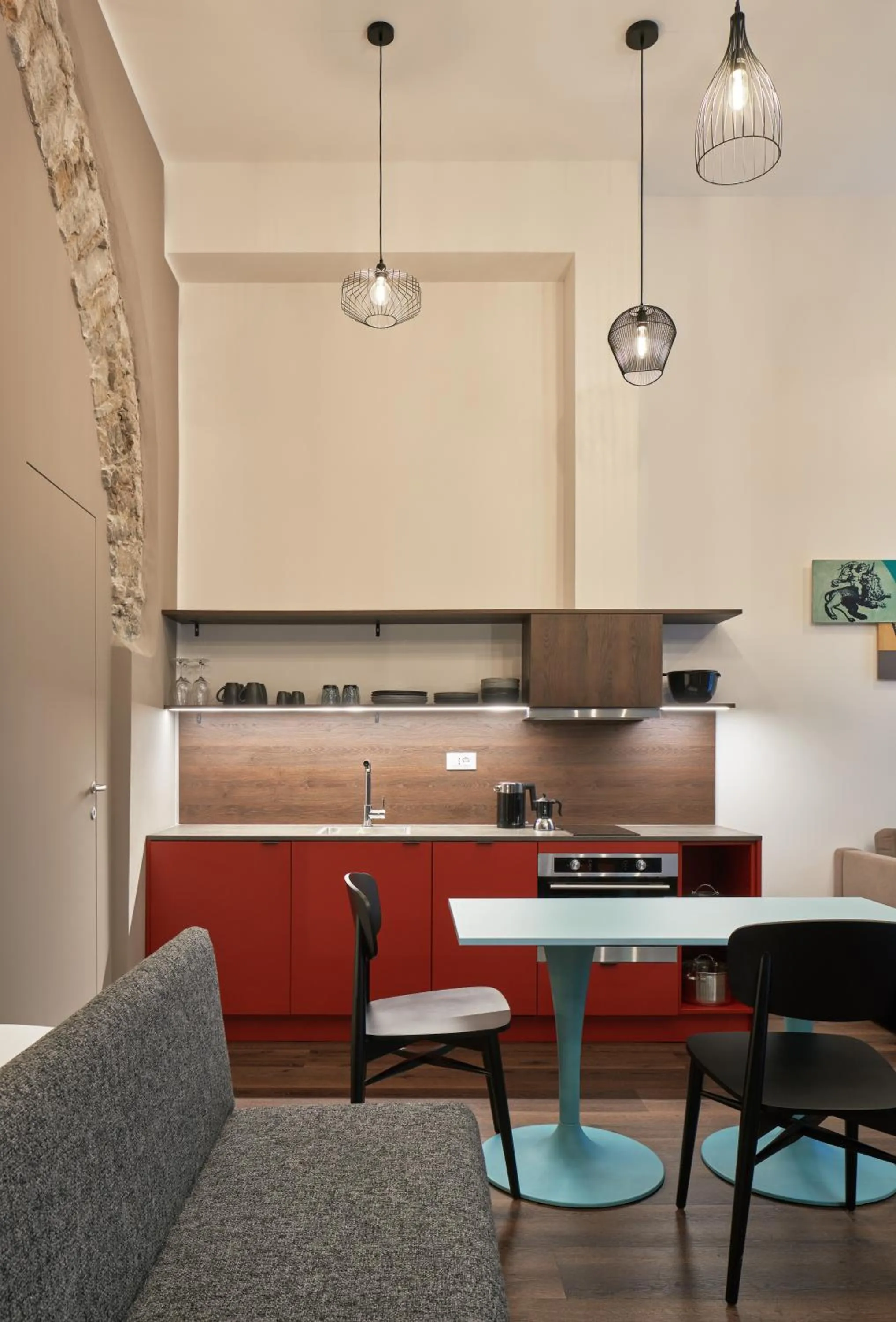 Kitchen or kitchenette in URBANAUTS STUDIOS Minelli