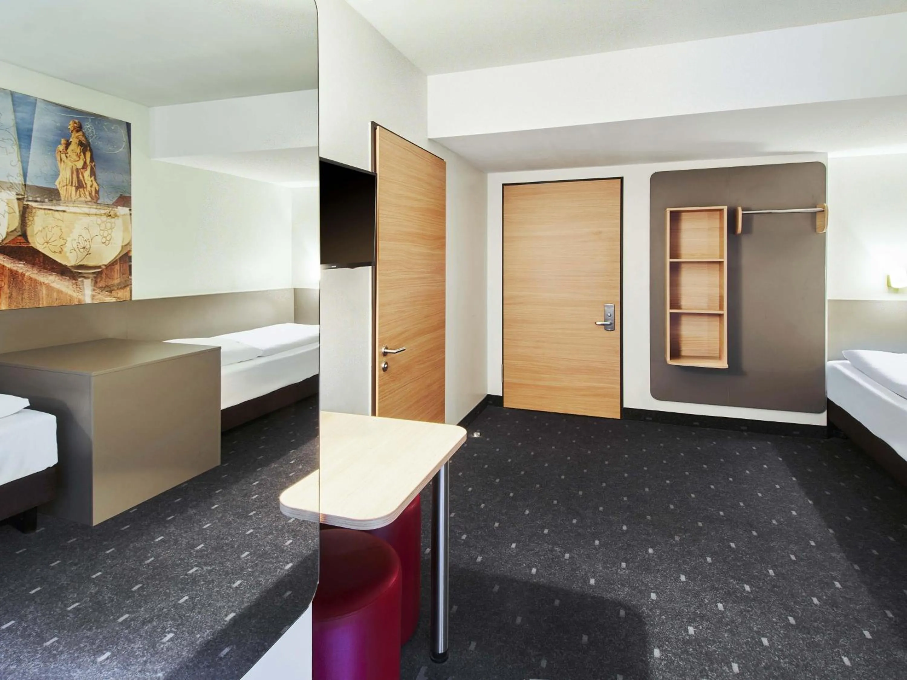 Photo of the whole room, Bed in B&B Hotel Würzburg-City