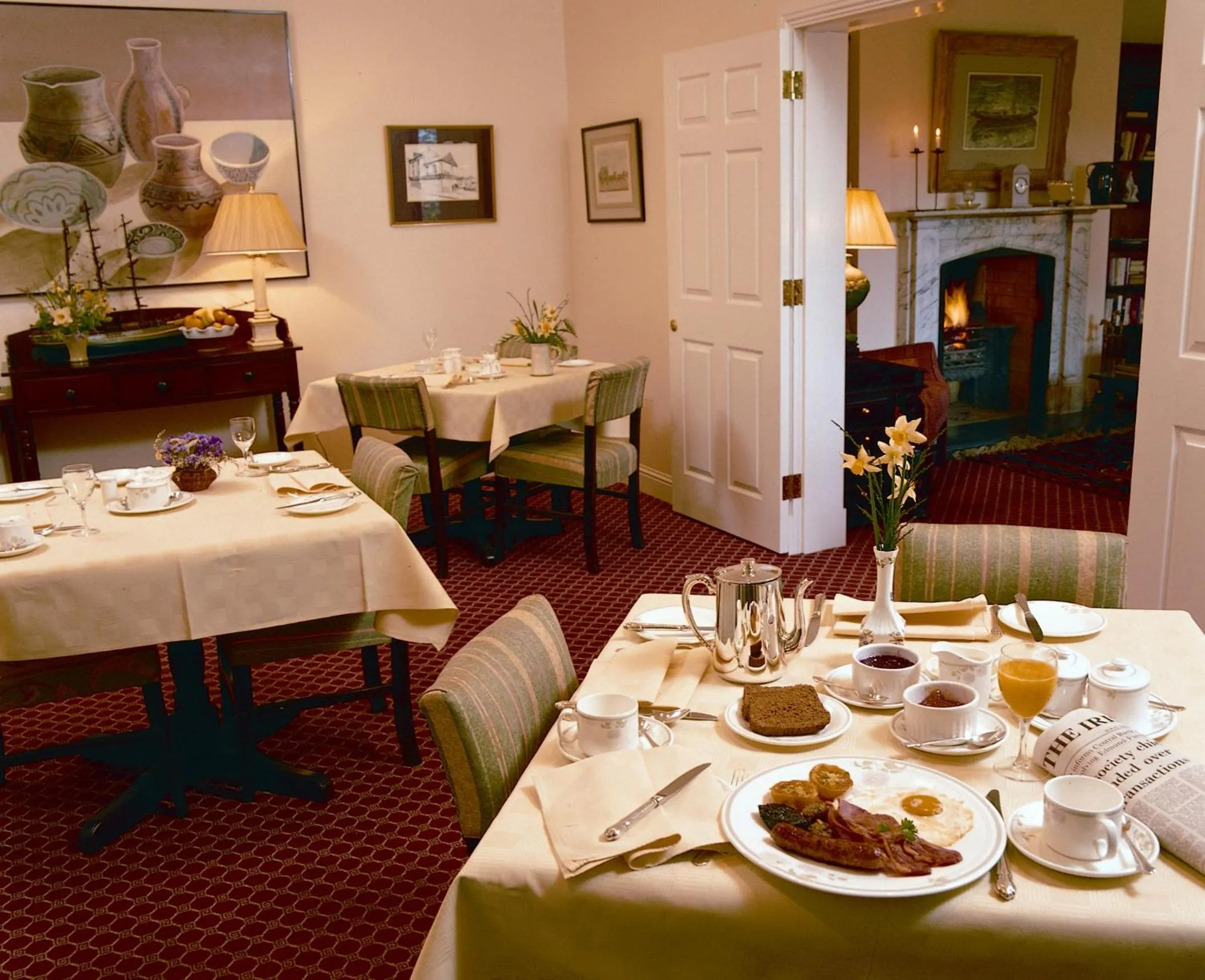 English/Irish breakfast in Aherne's Townhouse Hotel and Seafood Restaurant