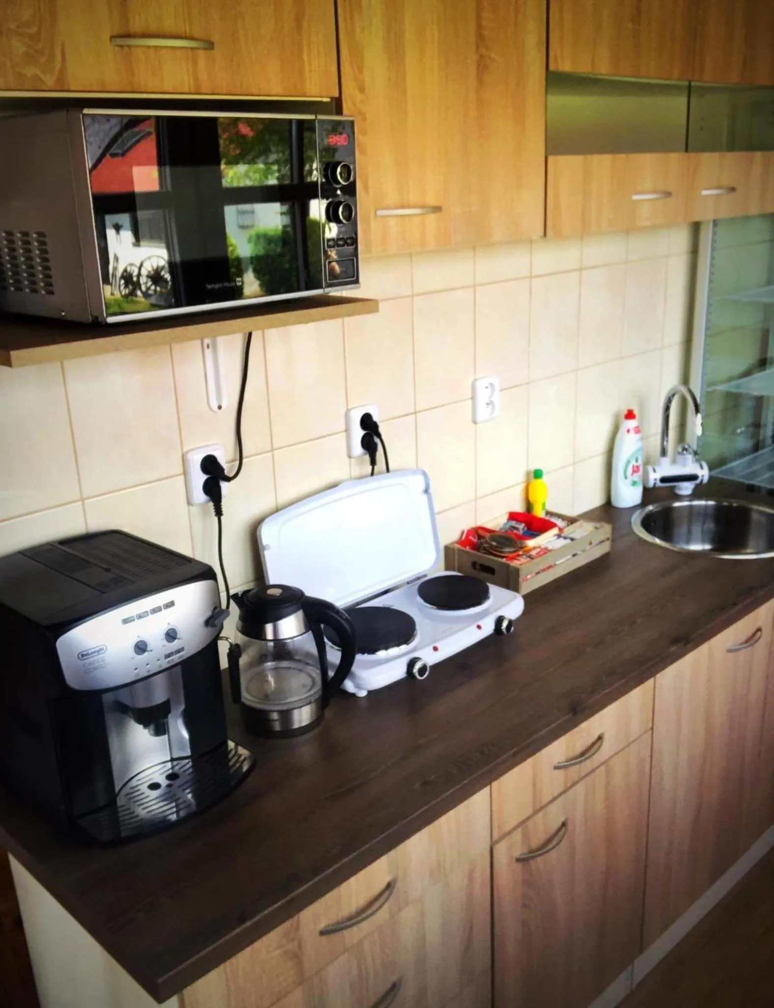 Communal kitchen in Hostinec Selský dvůr