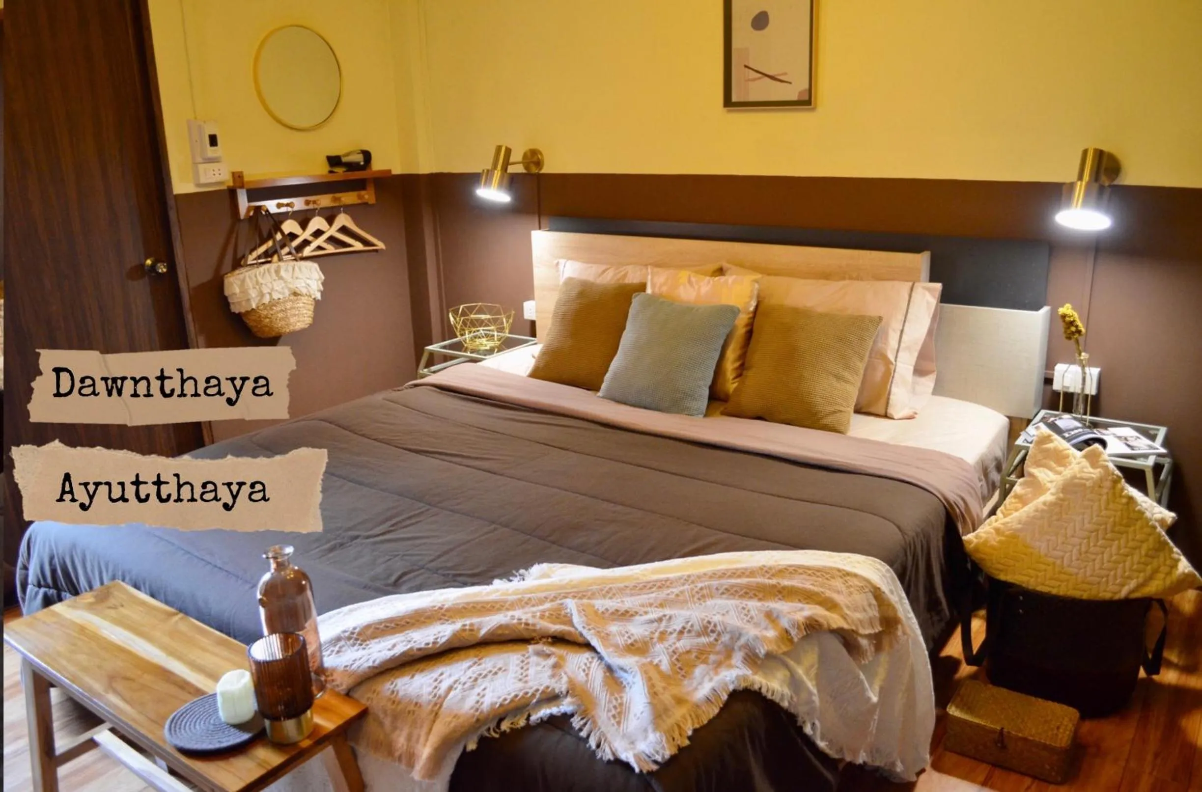Bed in Dawnthaya Ayutthaya Art House บ้านดอนธยๅ อยุธยา