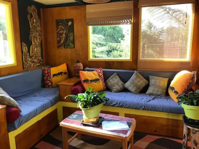 Seating area in Global Village Travellers Lodge