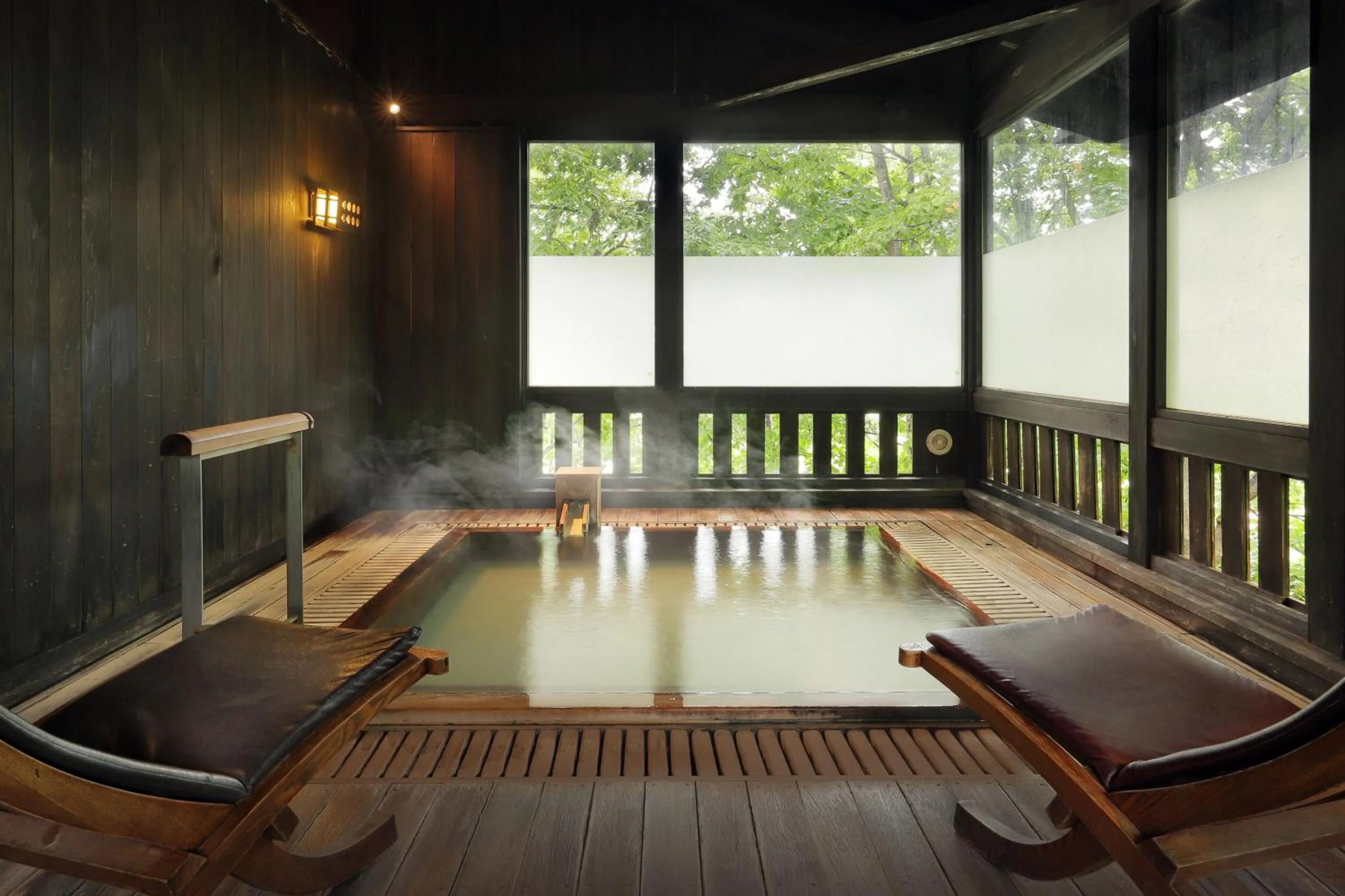 Hot Spring Bath in Zao Kokusai Hotel