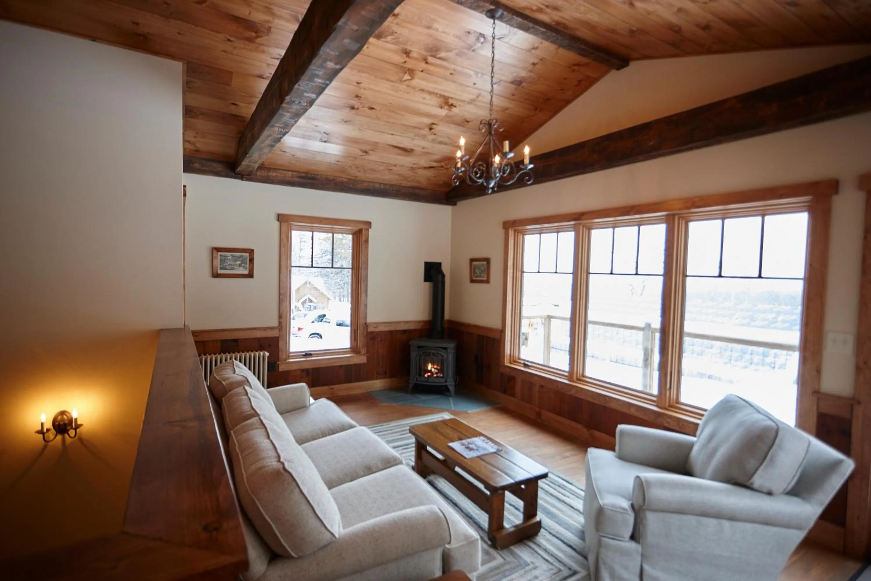 Seating area in Seesaw's Lodge