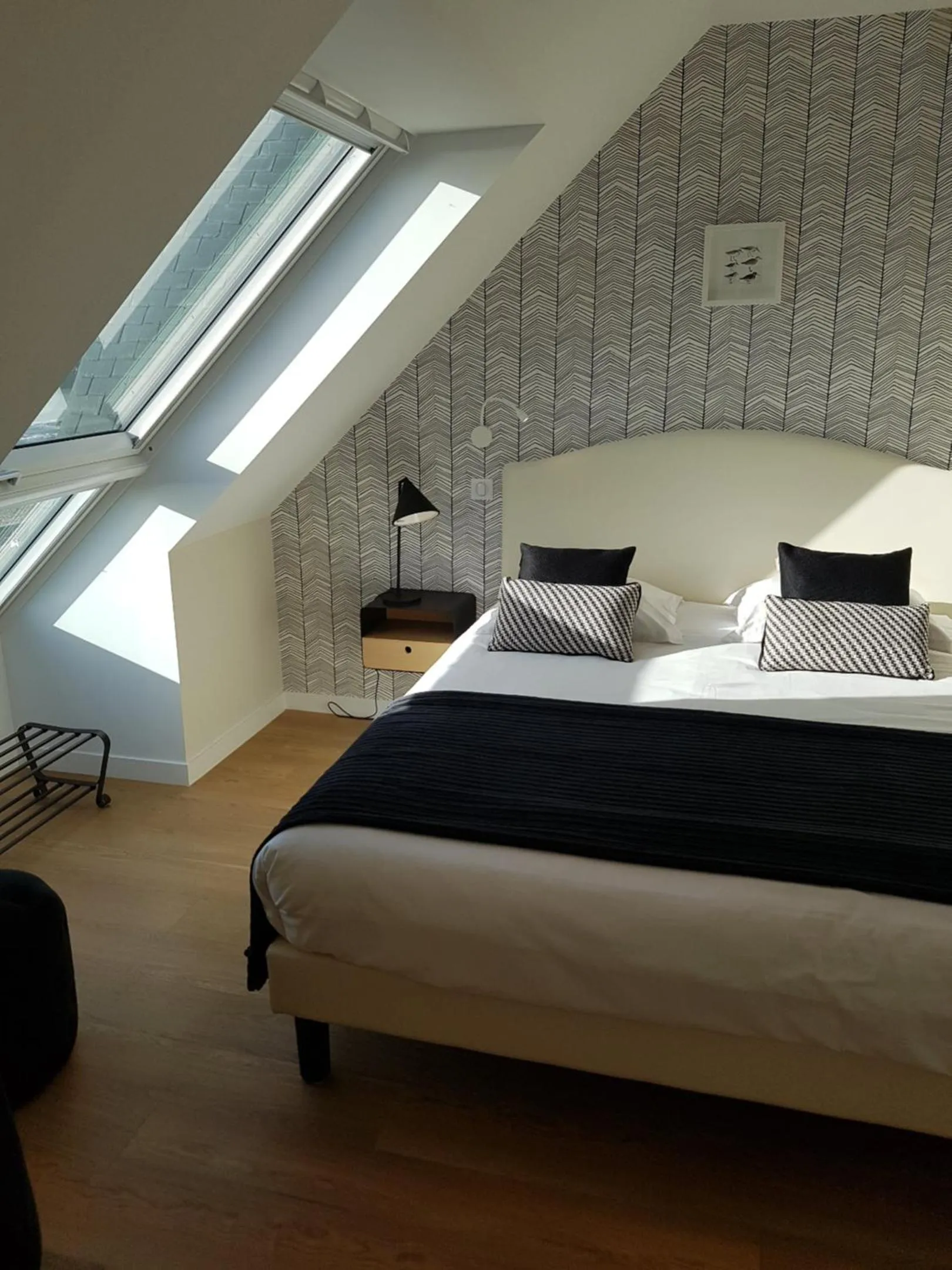 Bed in Les Chants d'Ailes - Hôtel Face Mer