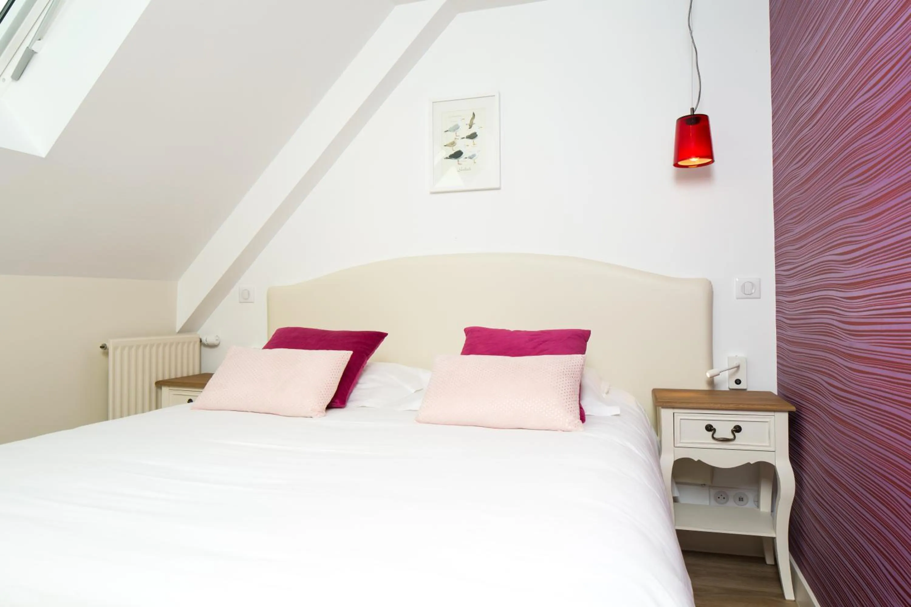 Bed in Les Chants d'Ailes - Hôtel Face Mer