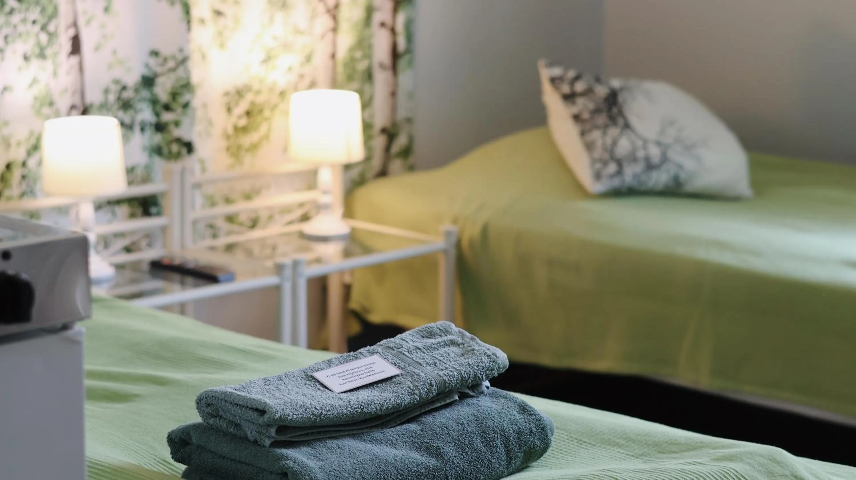 Bed in Huoneistohotelli Marja