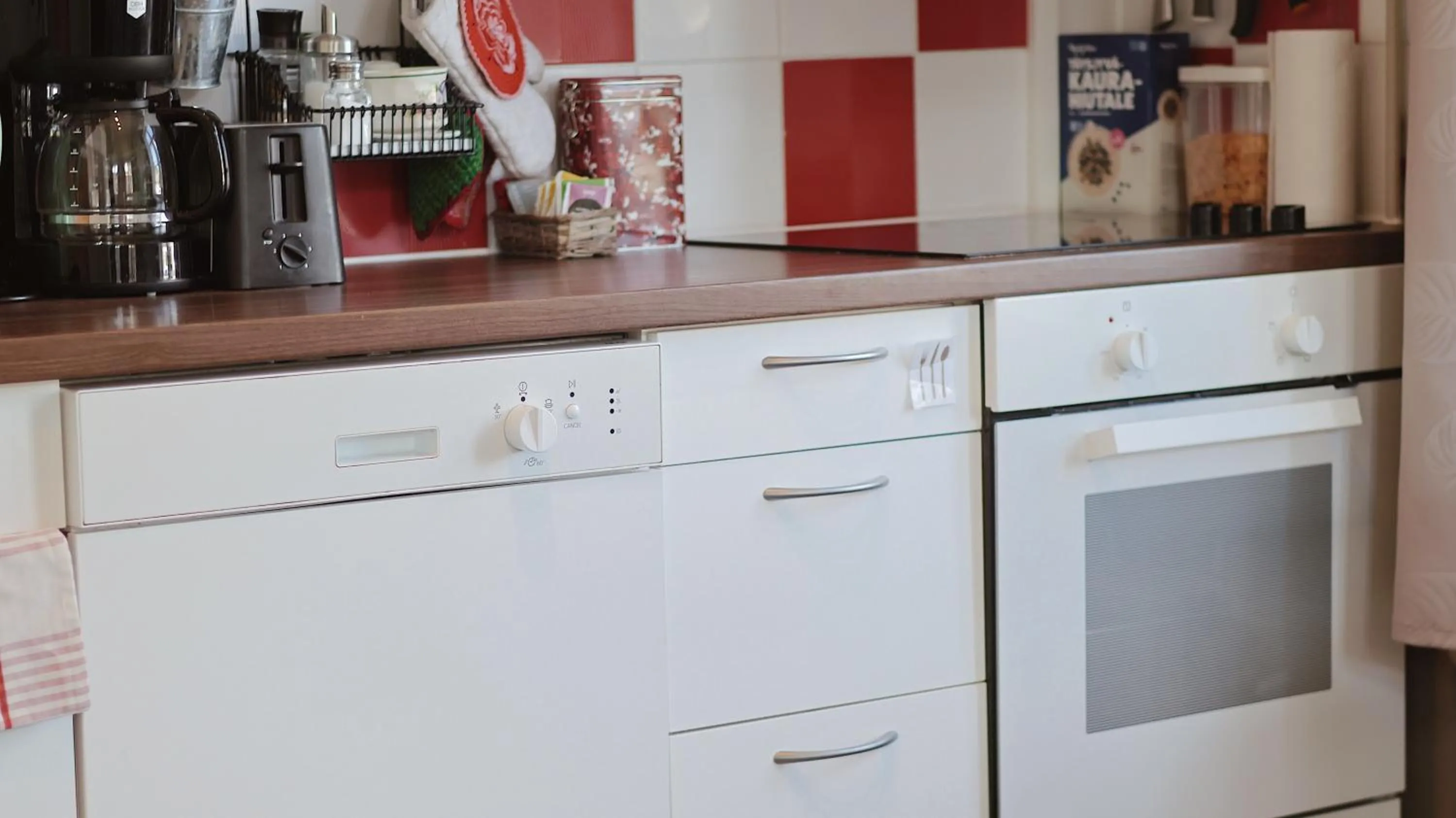 Kitchen or kitchenette in Huoneistohotelli Marja