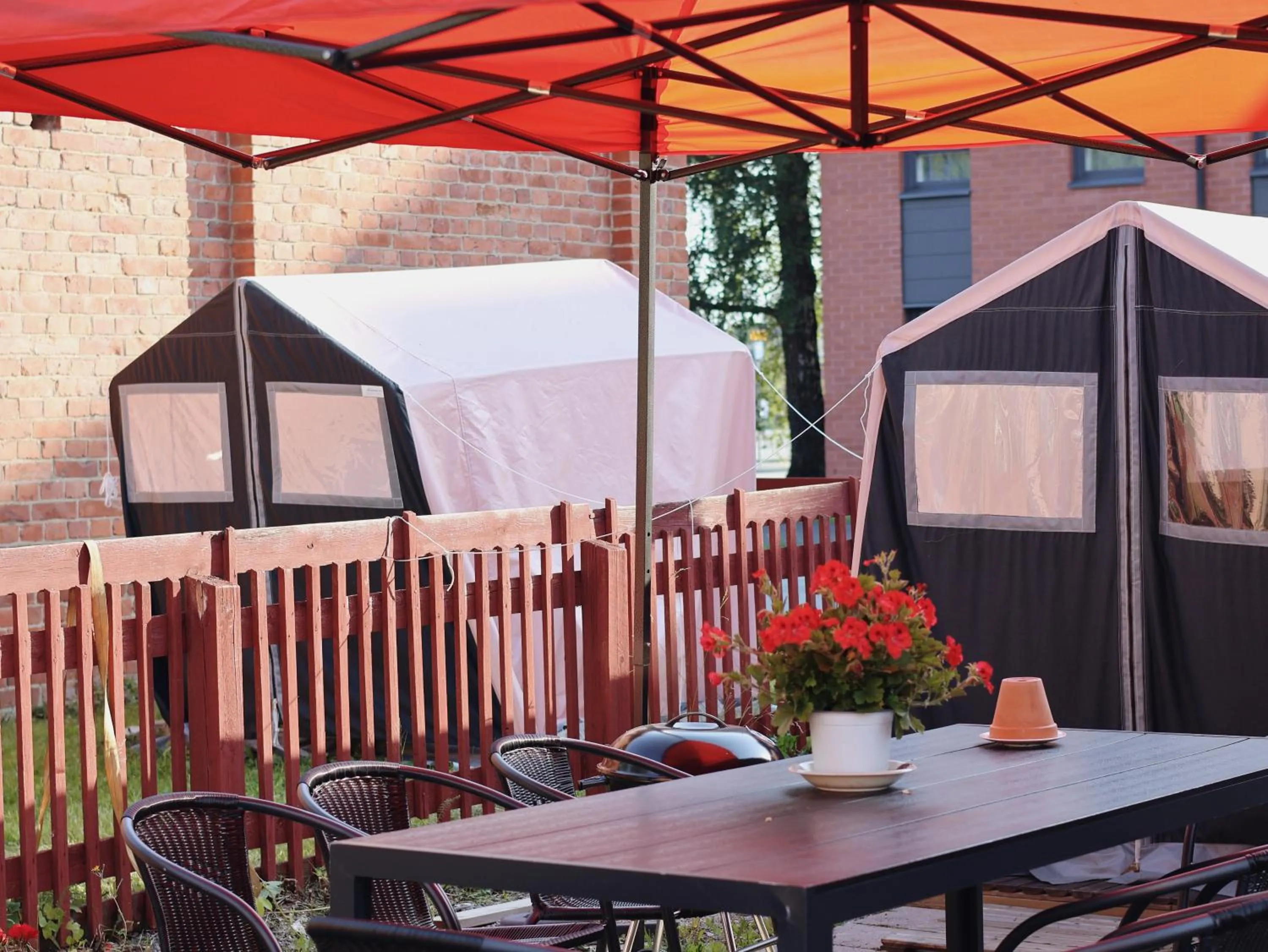 Patio in Huoneistohotelli Marja