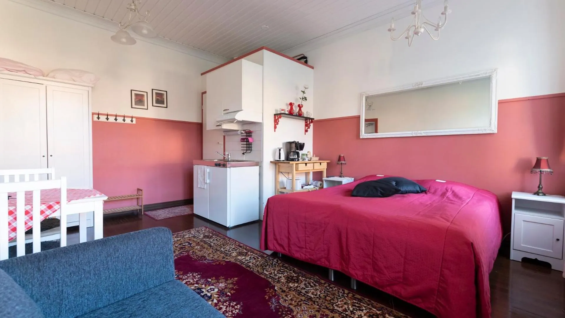 Bed in Huoneistohotelli Marja