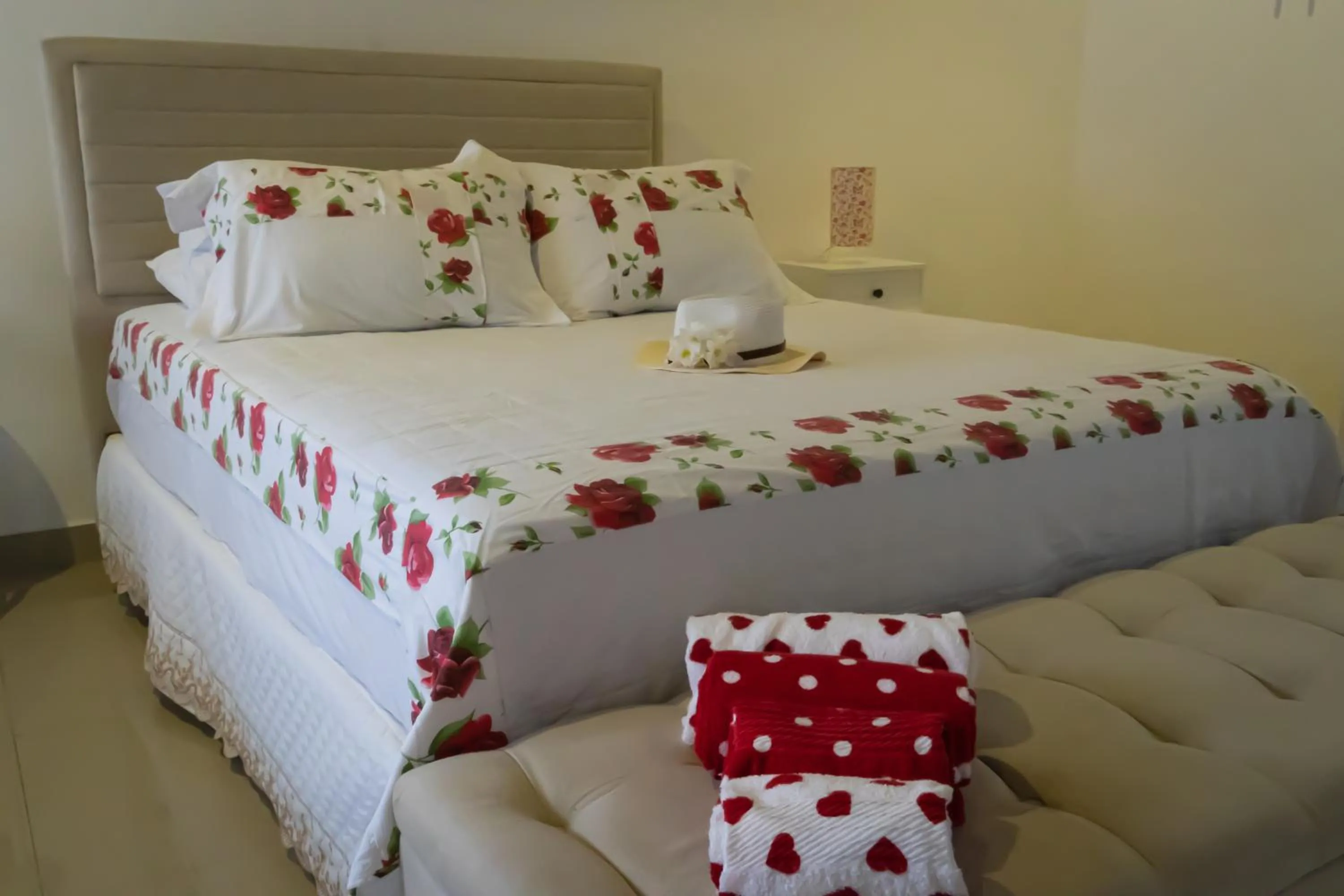 Bed in Pousada Gata Russa