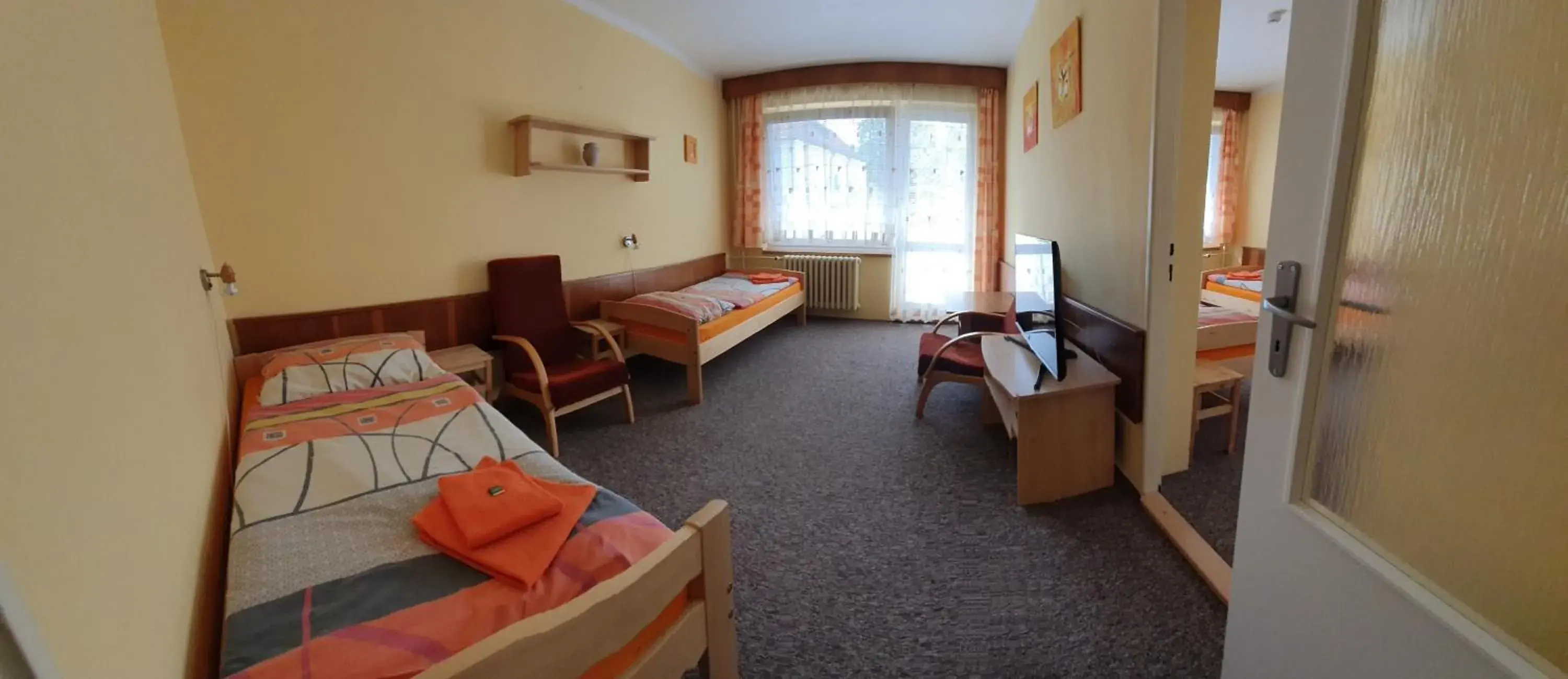 Quadruple Room with Balcony in Hotel Poprad Quadruple Room with Balcony in Hotel Poprad