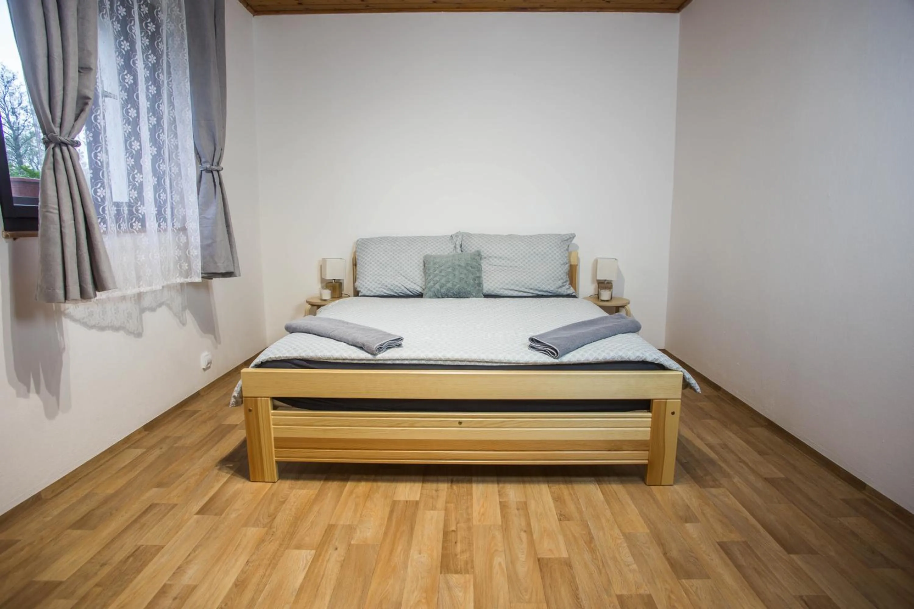 Bed in Apartmány Ve Mlejně