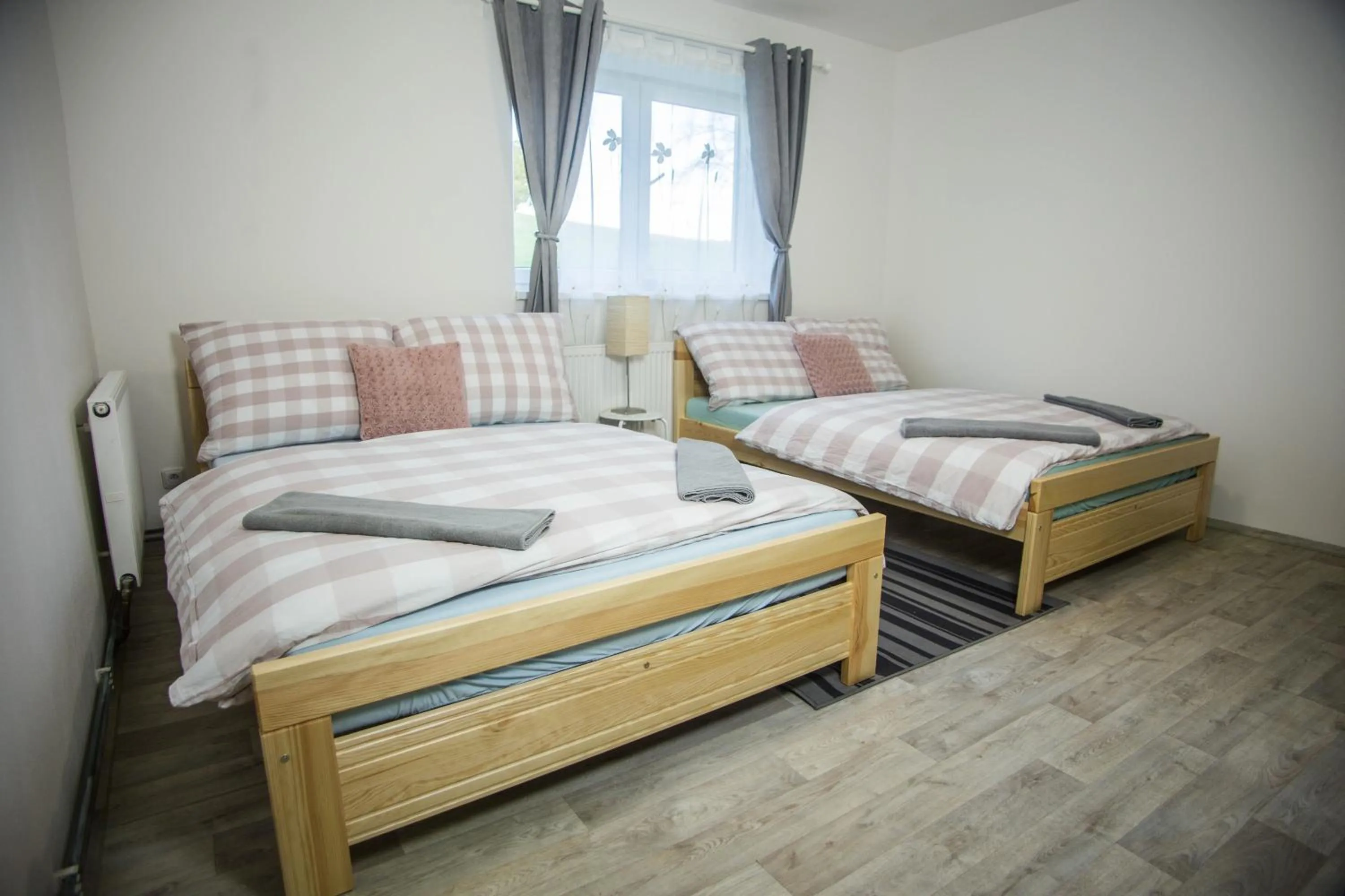 Bed in Apartmány Ve Mlejně