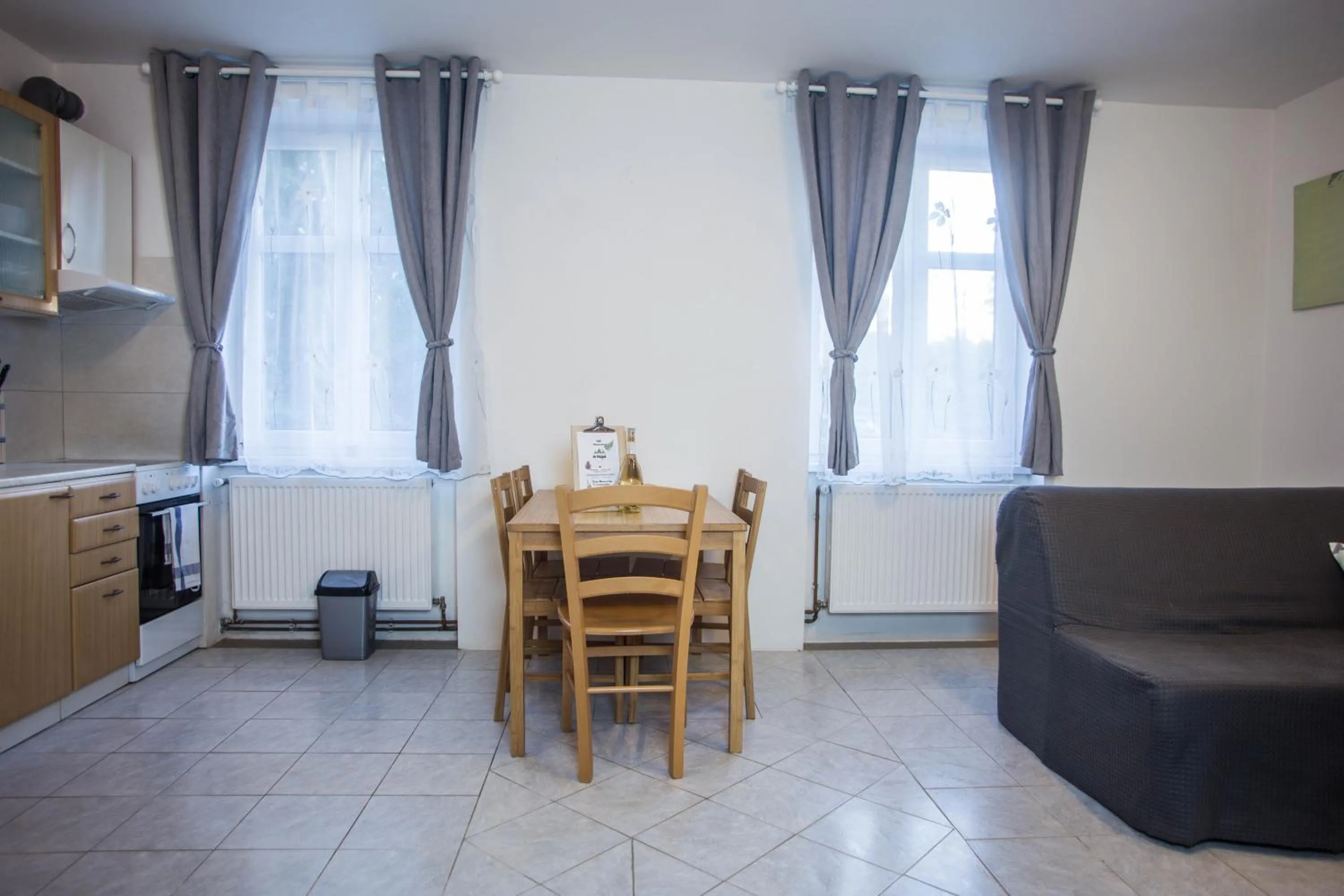 Kitchen or kitchenette in Apartmány Ve Mlejně