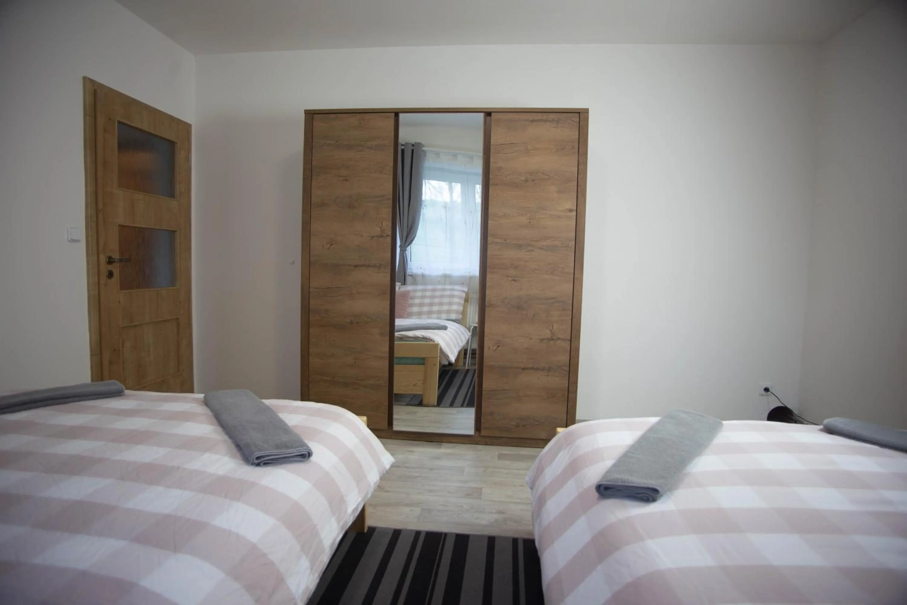 Bed in Apartmány Ve Mlejně